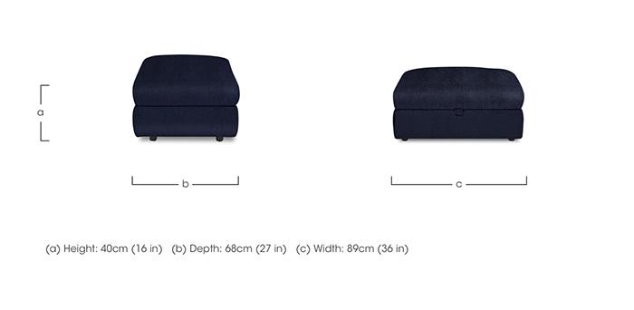 Royale Storage Footstool in  on Furniture Village