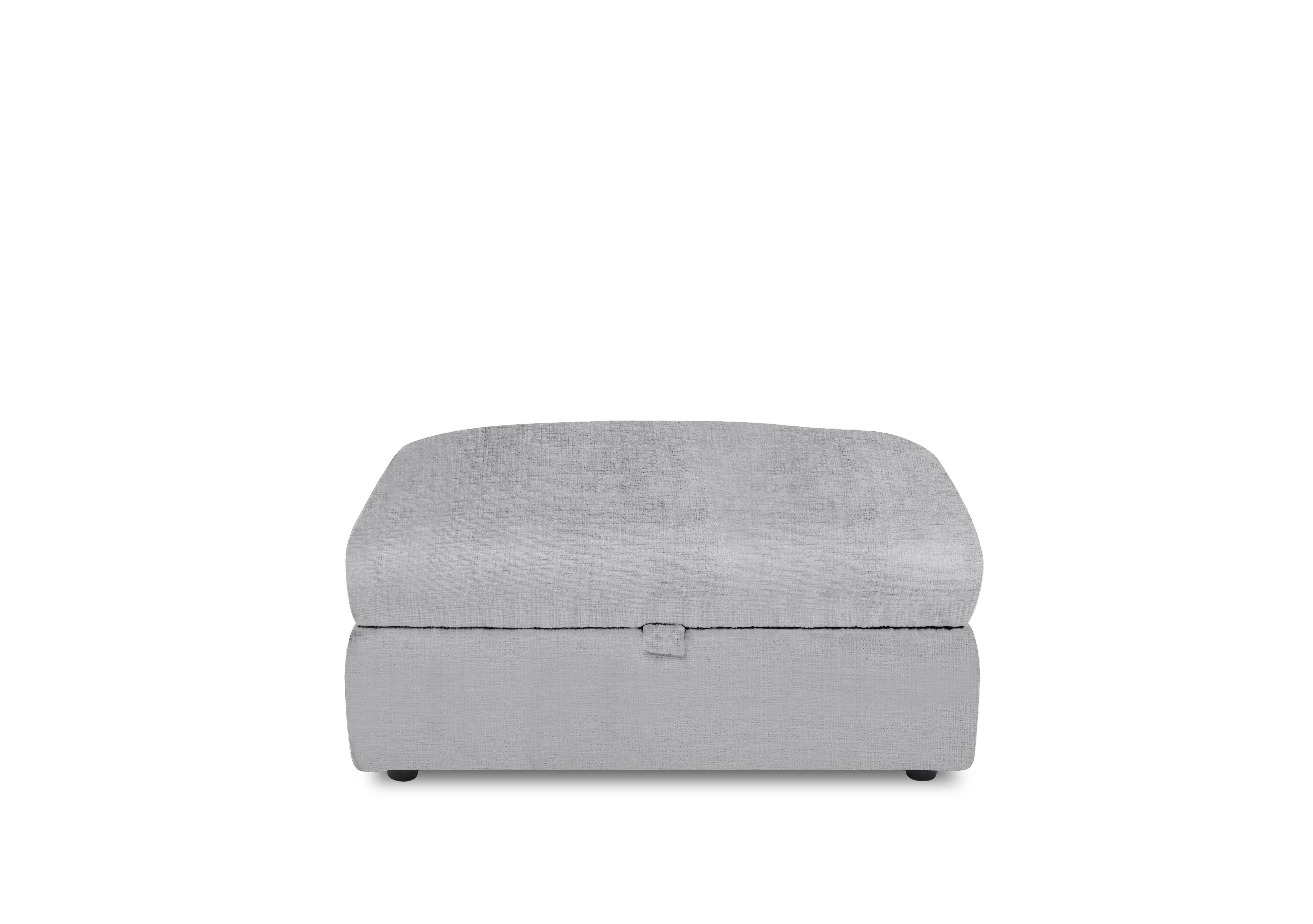 Royale Storage Footstool in Lustro Silver on Furniture Village