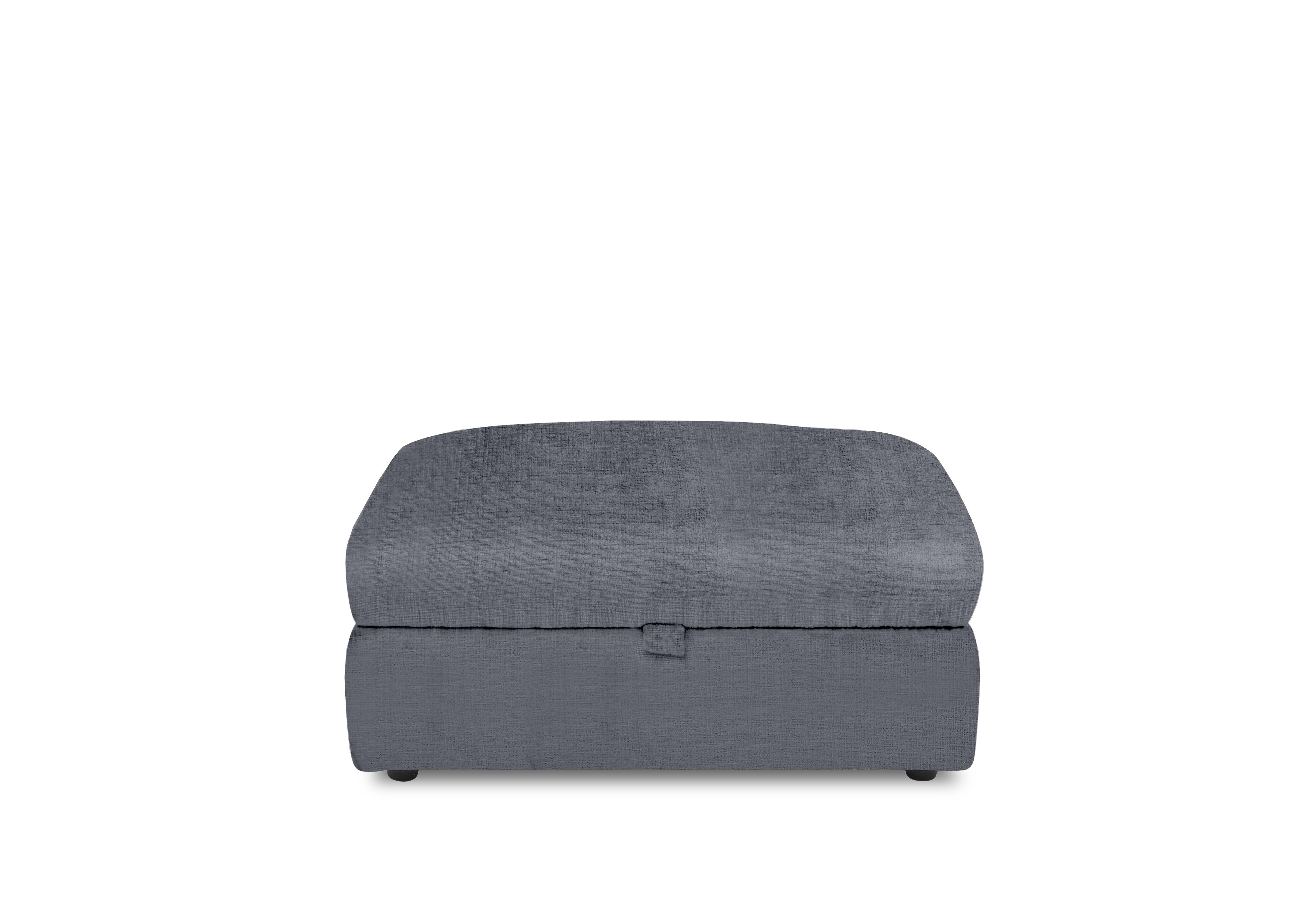 Royale Storage Footstool in Lustro Steel on Furniture Village