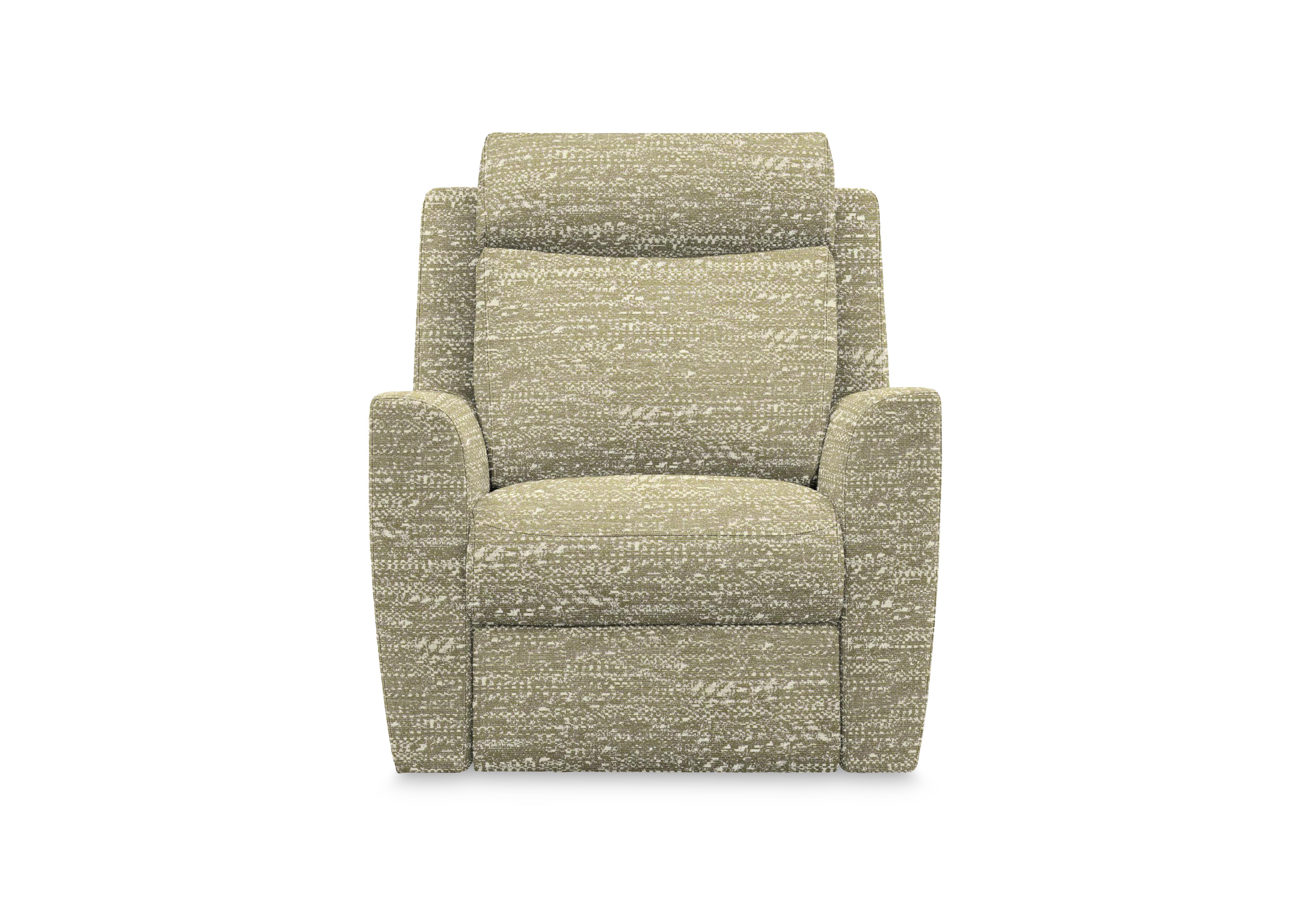 Wren Fabric Power Recliner Chair with Power Headrest and Power Lumbar in A048 Maddox Sea Breeze on Furniture Village