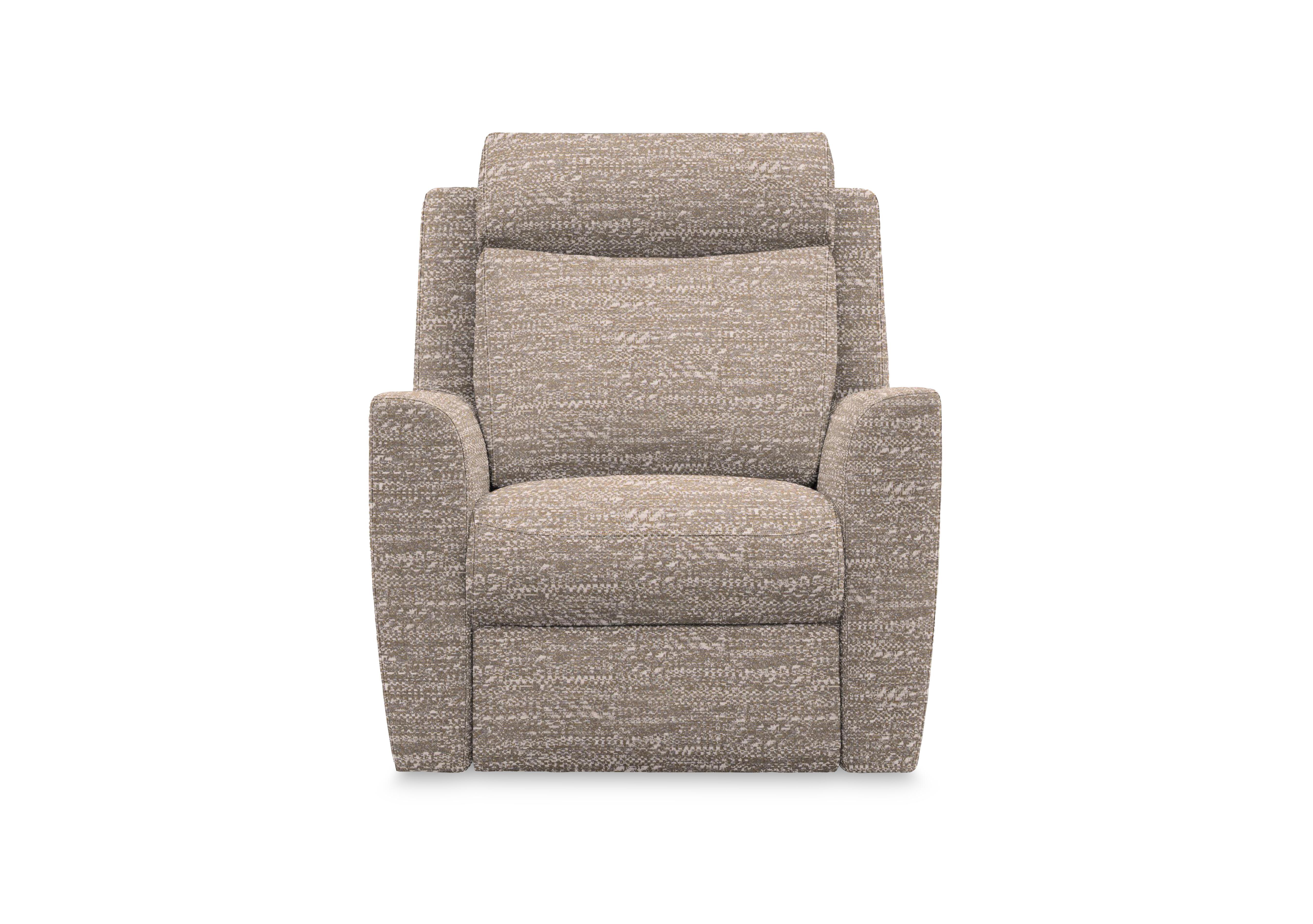 Wren Fabric Power Recliner Chair with Power Headrest and Power Lumbar in A050 Maddox Sandstone on Furniture Village