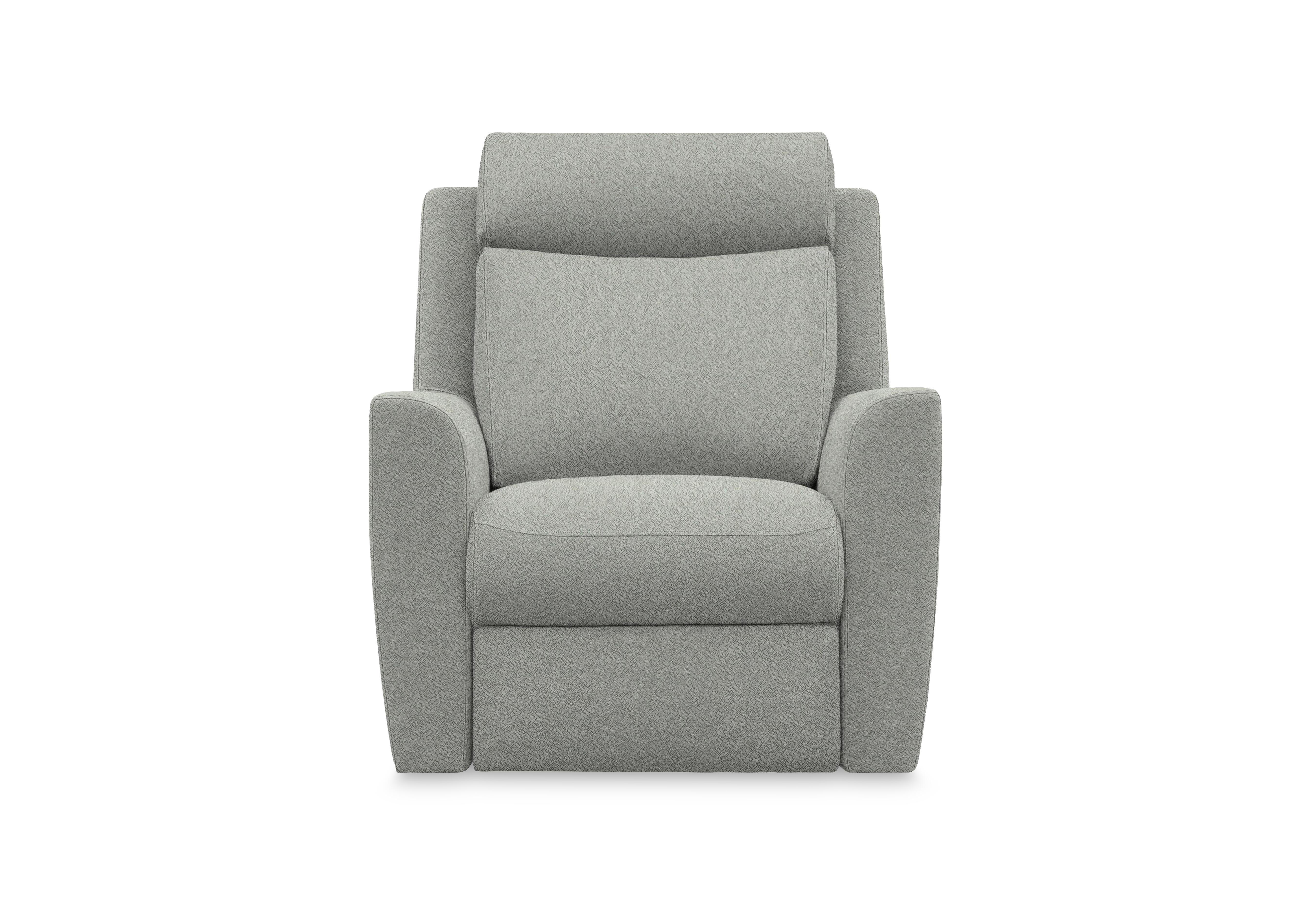 Wren Fabric Power Recliner Chair with Power Headrest and Power Lumbar in A124 Stingray Charcoal on Furniture Village