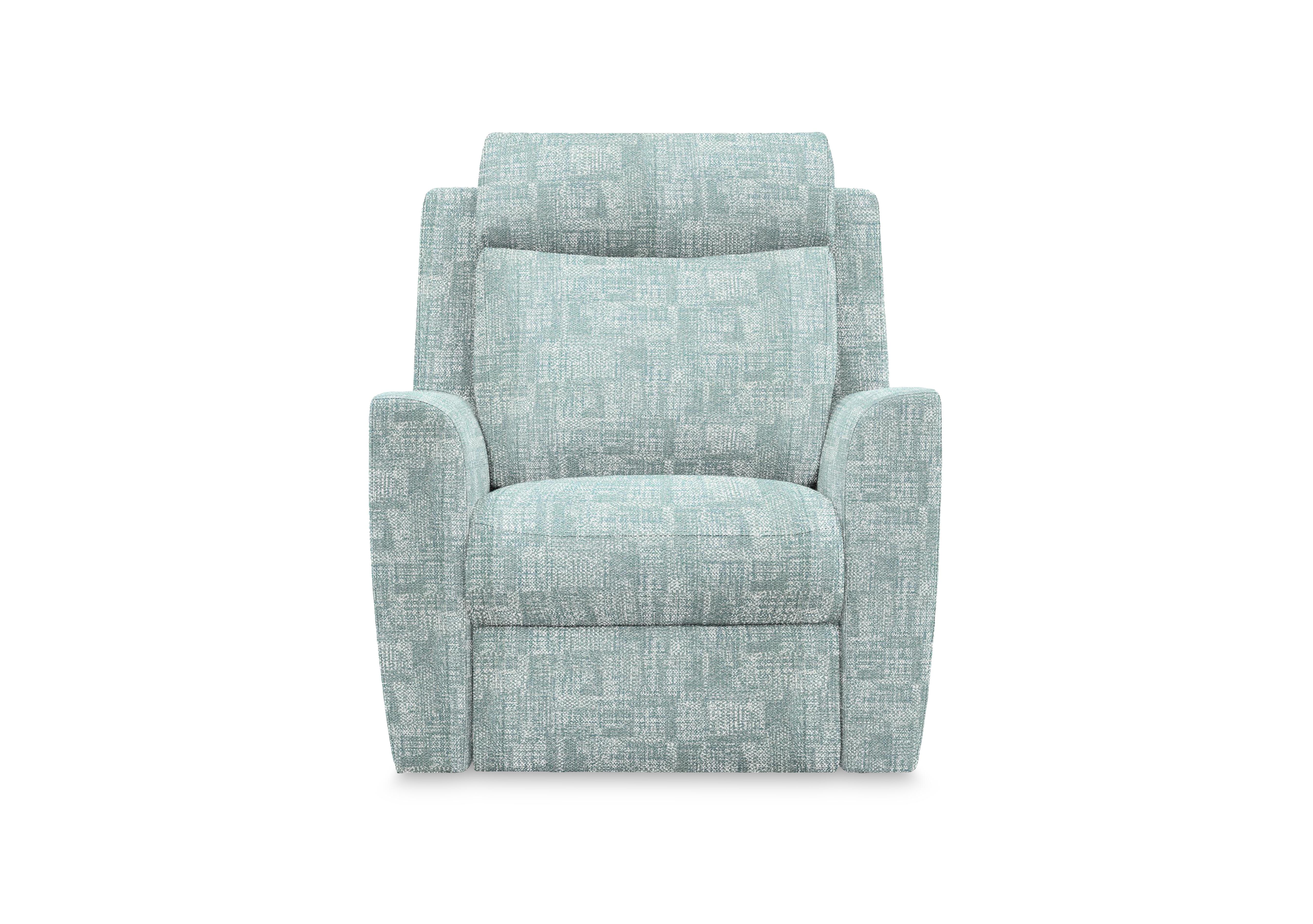 Wren Fabric Power Recliner Chair with Power Headrest and Power Lumbar in B043 Aerial Stream on Furniture Village