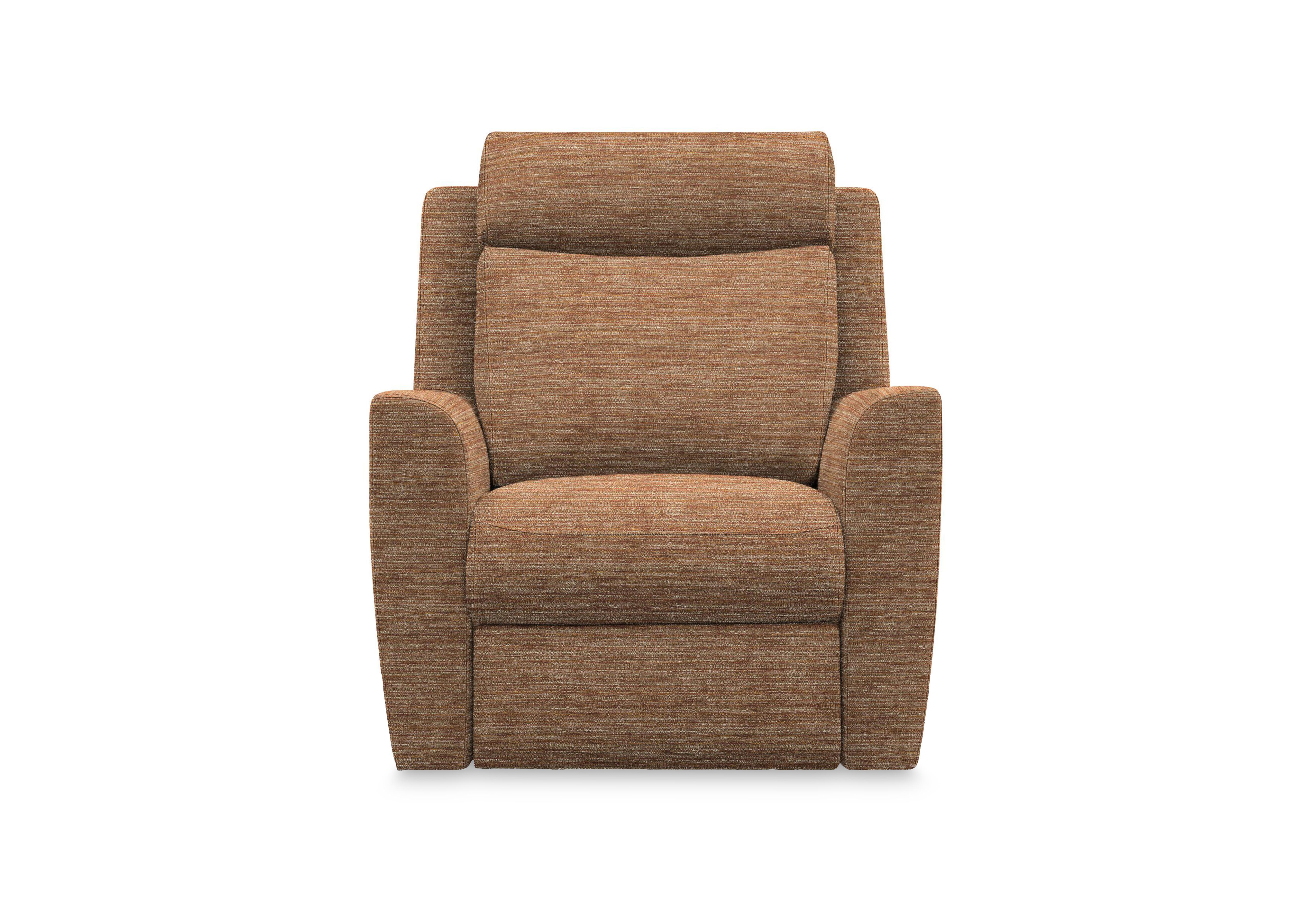 Wren Fabric Power Recliner Chair with Power Headrest and Power Lumbar in B908 Victoria Ginger on Furniture Village
