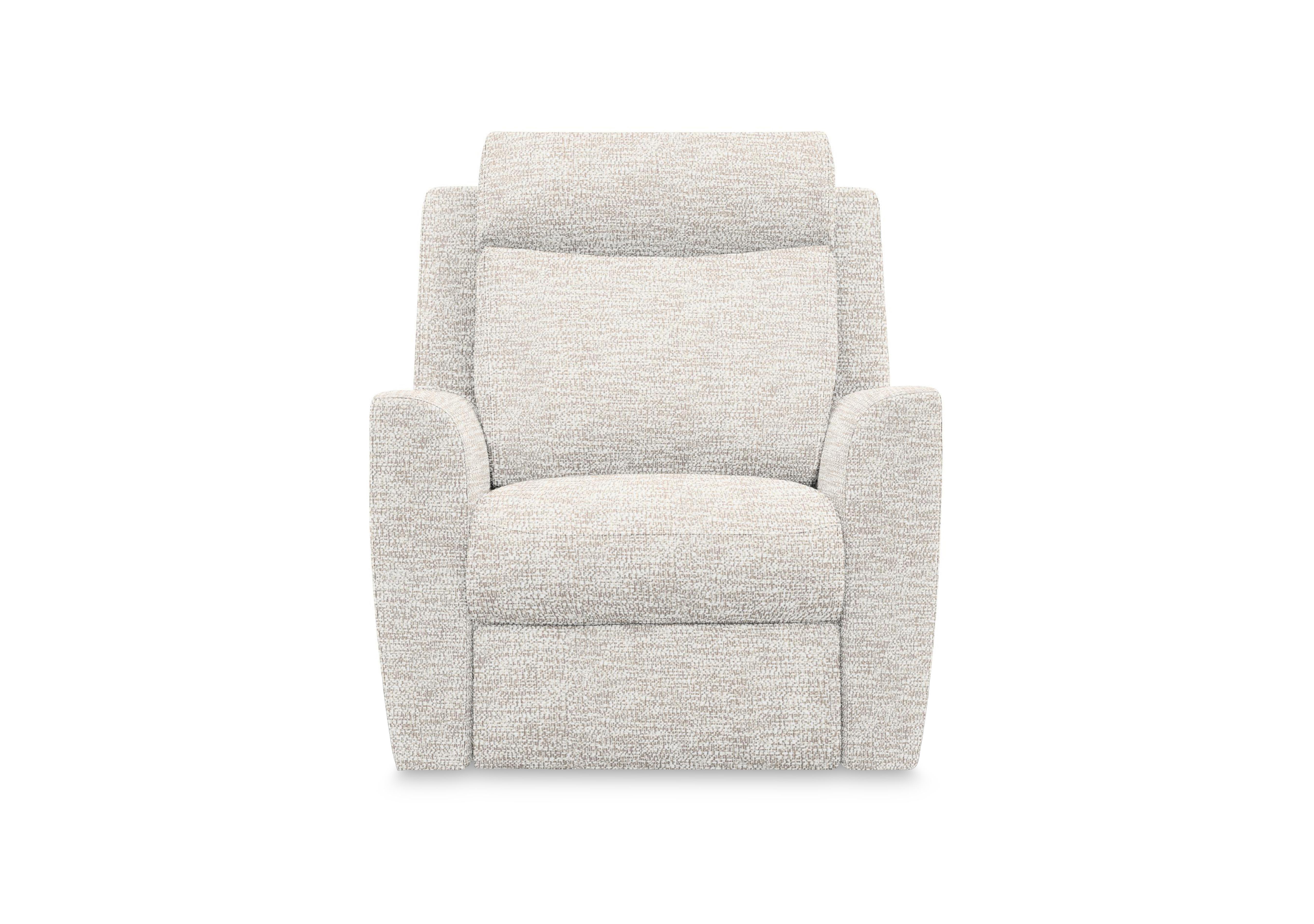 Wren Fabric Power Recliner Chair with Power Headrest and Power Lumbar in C931 Rush Cream on Furniture Village