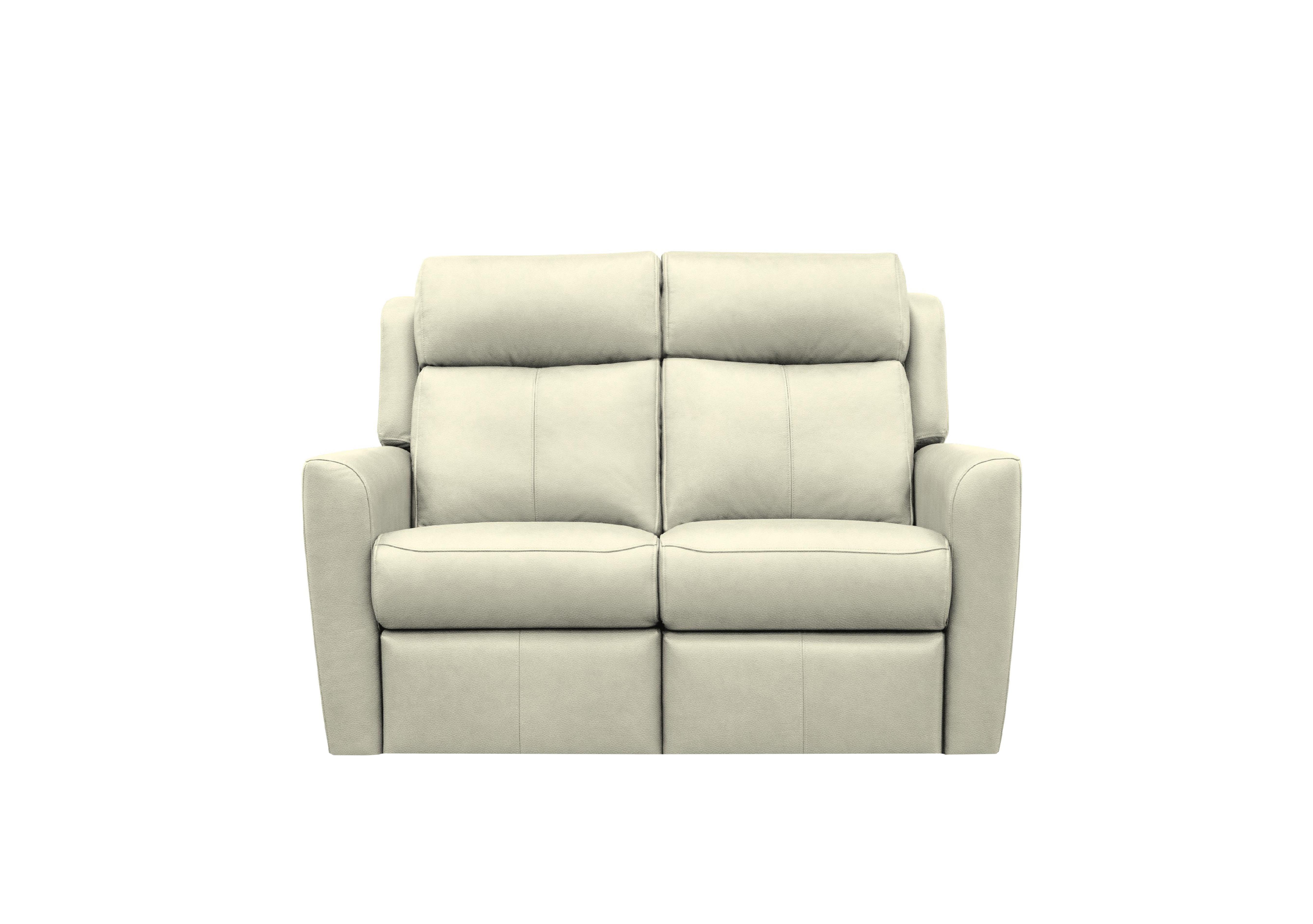 Wren 2 Seater Leather Sofa in L840 Cambridge Chalk on Furniture Village