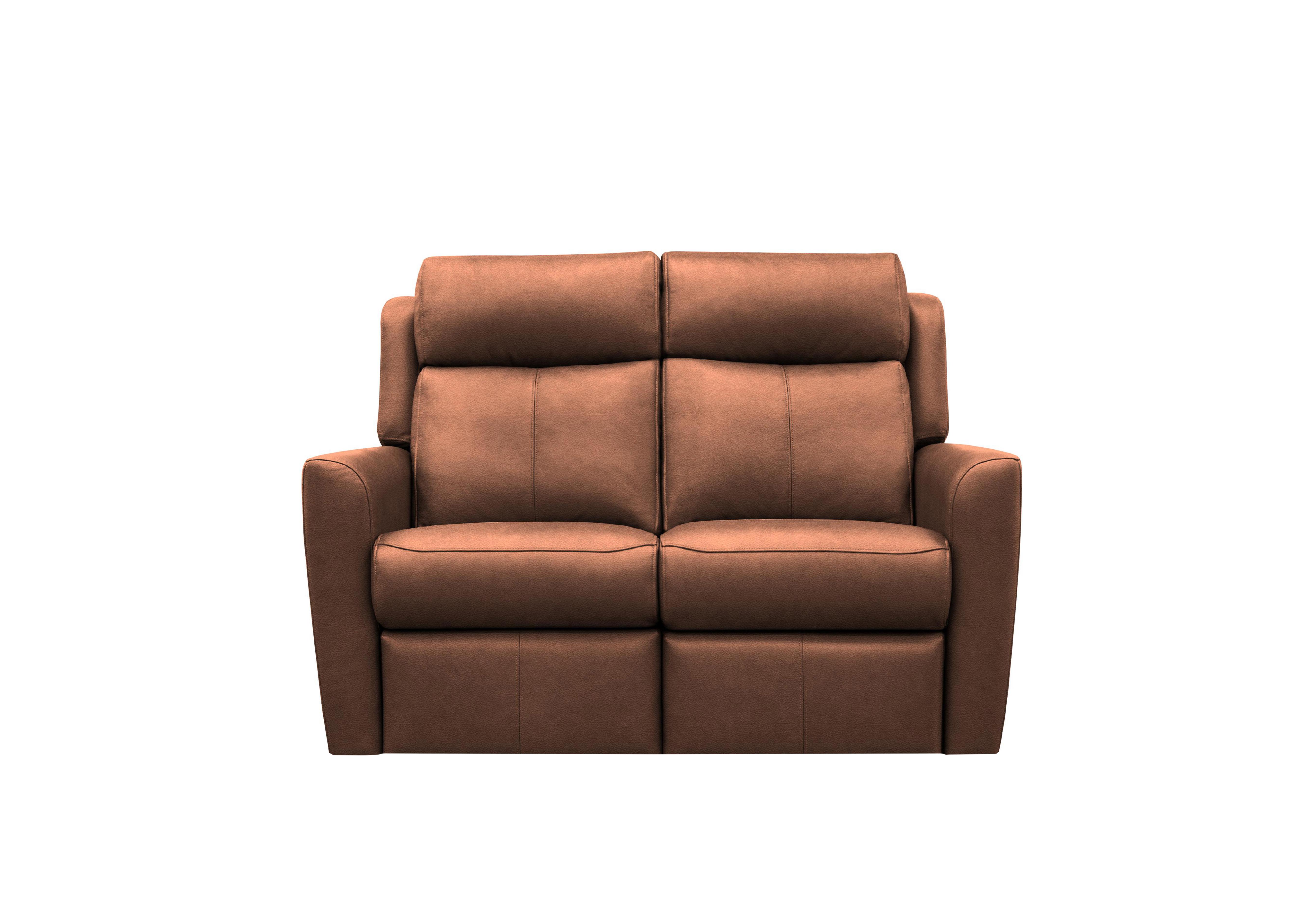 Wren 2 Seater Leather Sofa in L848 Cambridge Conker on Furniture Village