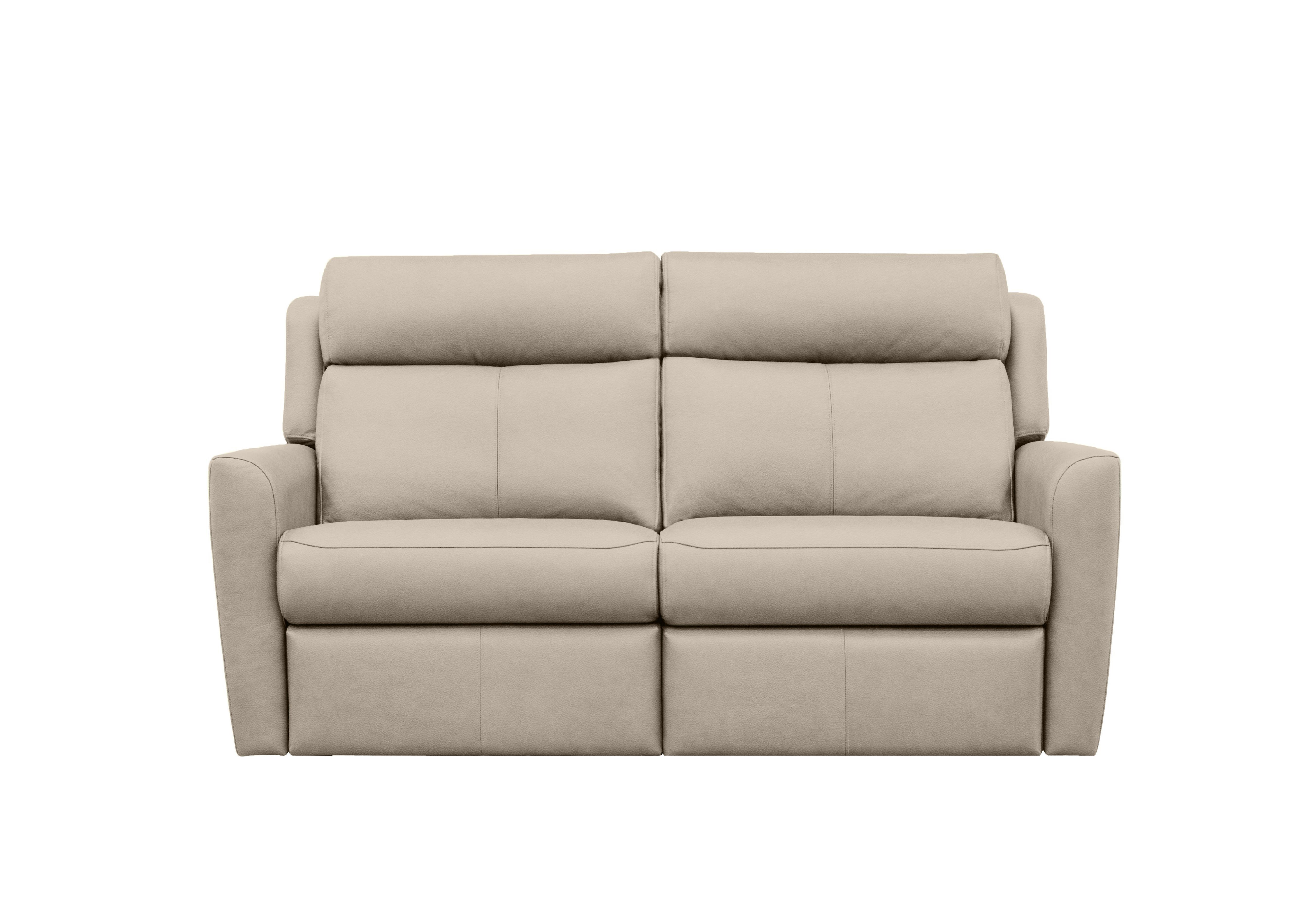 Wren 2 Cushion 3 Seater Leather Sofa in H001 Oxford Mushroom on Furniture Village