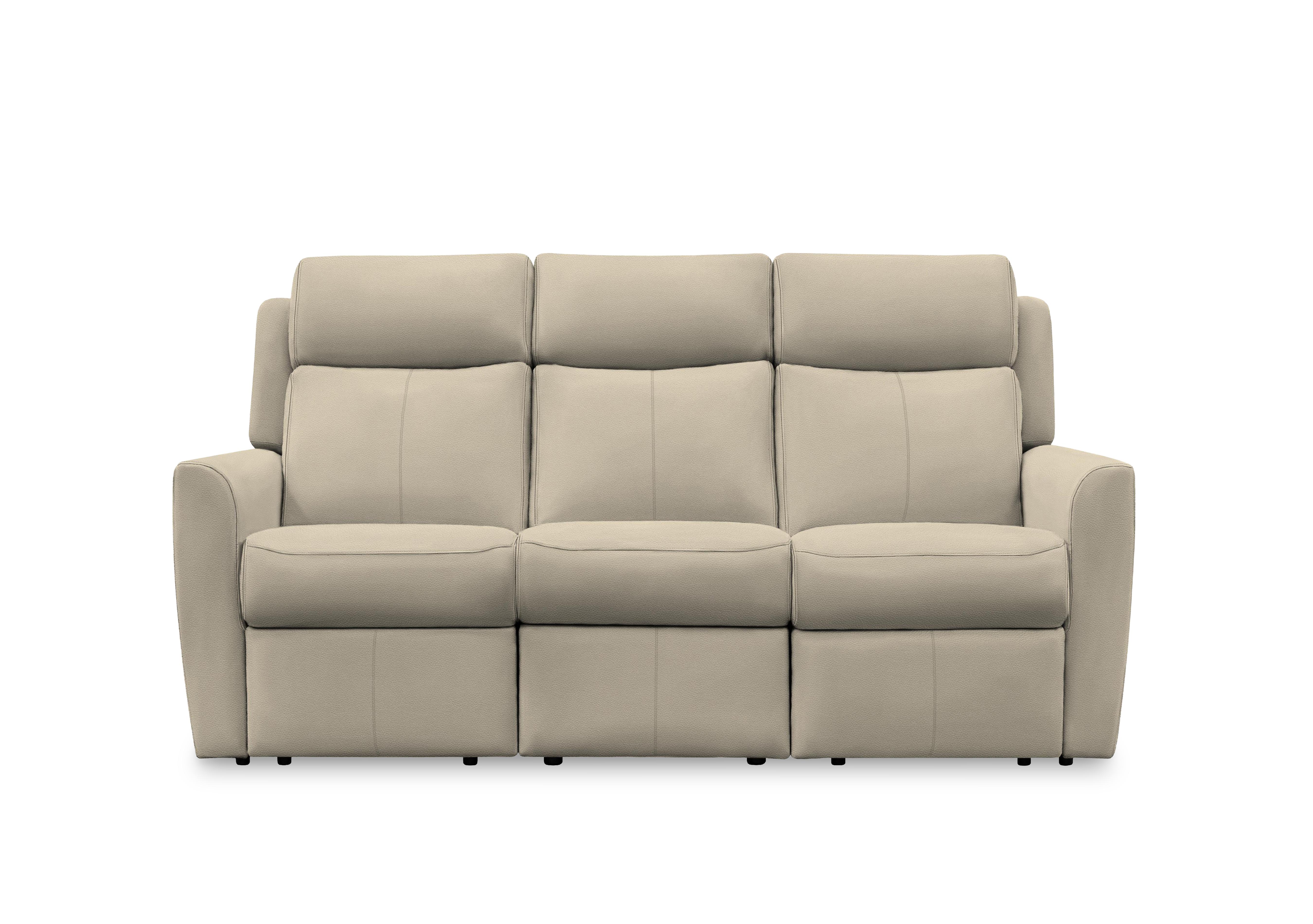 Wren 3 Seater Leather Sofa in H001 Oxford Mushroom on Furniture Village