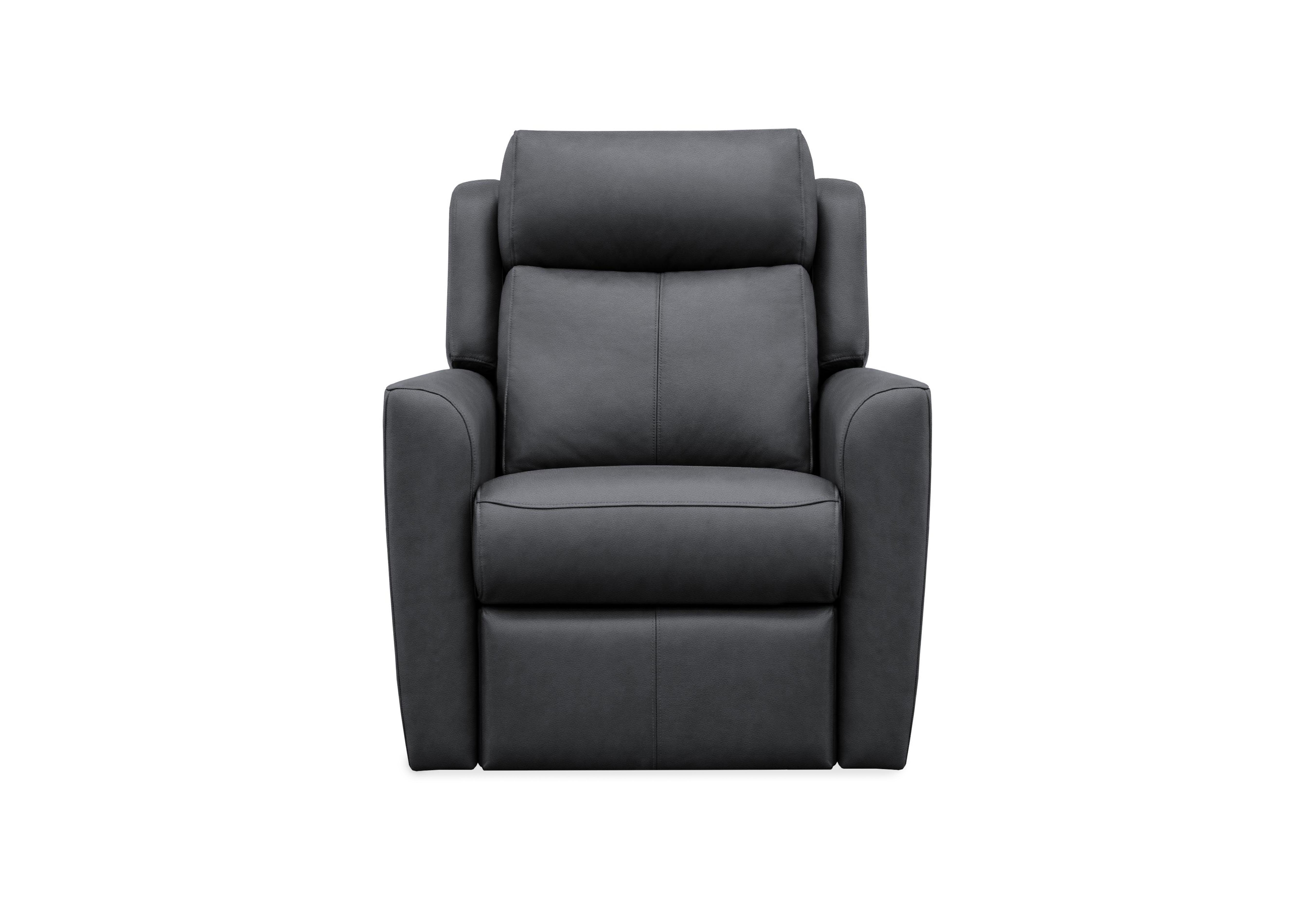 Wren Leather Chair in L852 Cambridge Petrol Blue on Furniture Village