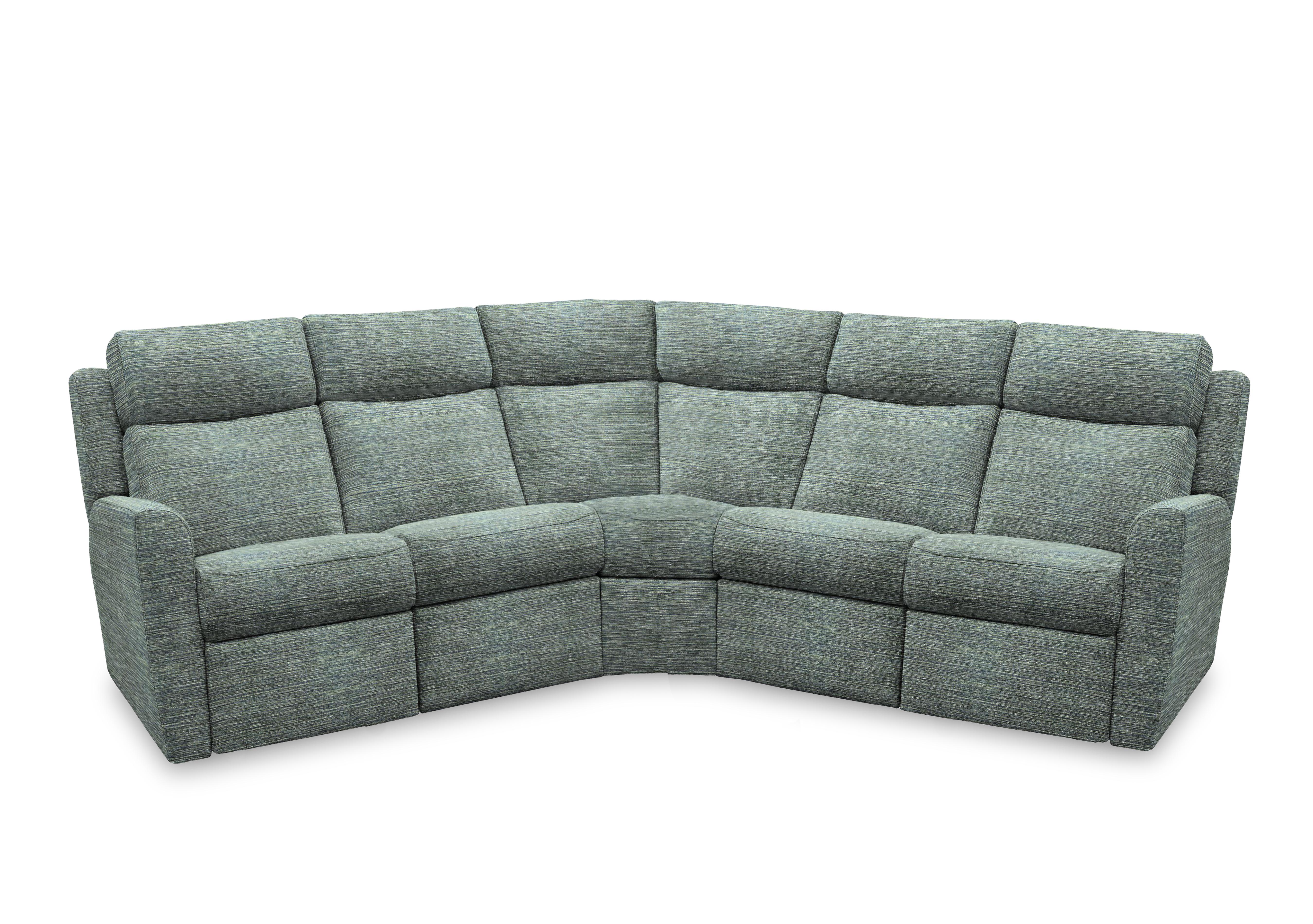 Wren Large Fabric Corner Sofa in B925 Waffle Marine on Furniture Village