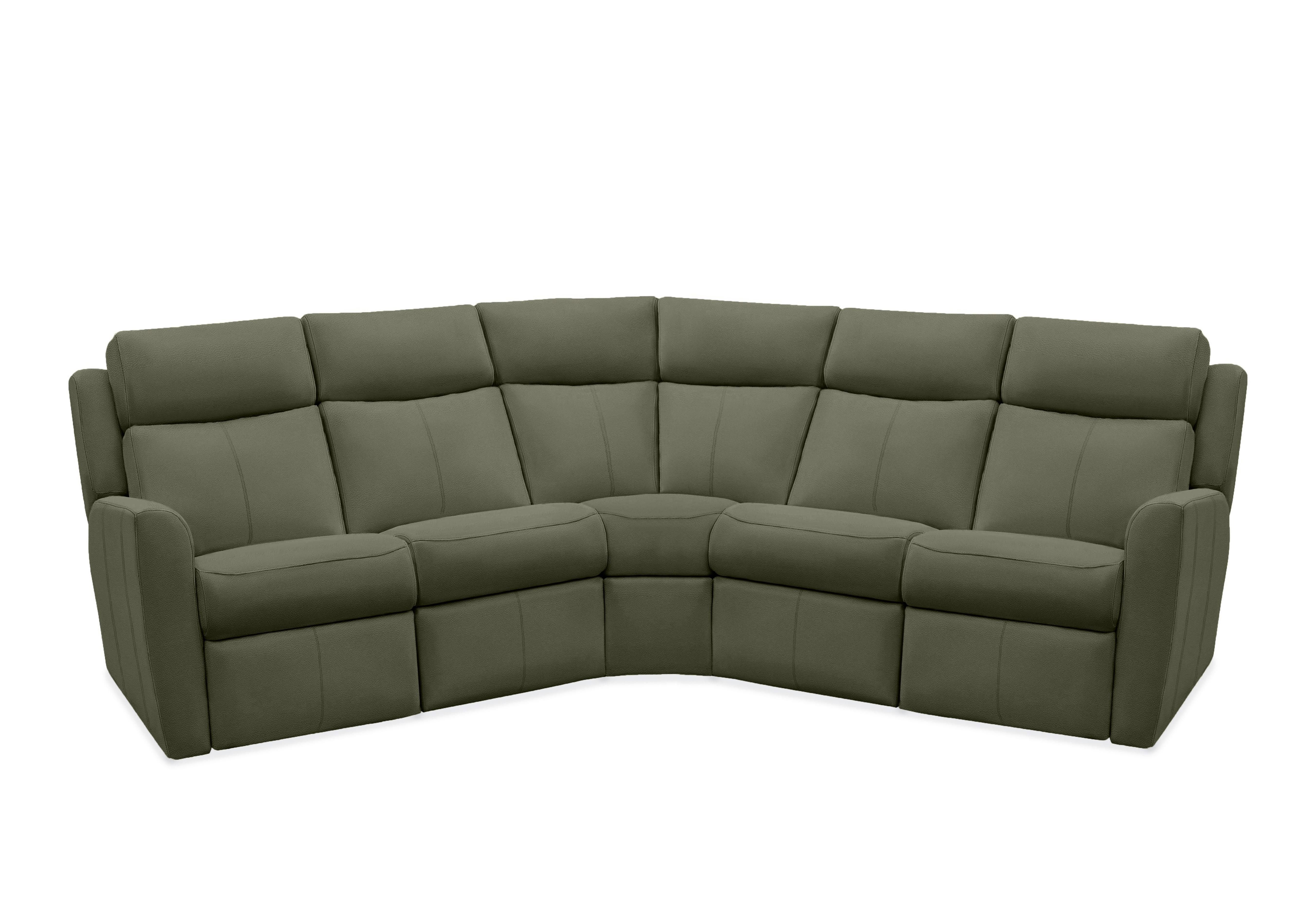 Wren Large Leather Corner Sofa in H008 Durham Steel on Furniture Village