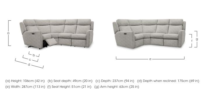 Wren Small Fabric Corner Sofa in  on Furniture Village