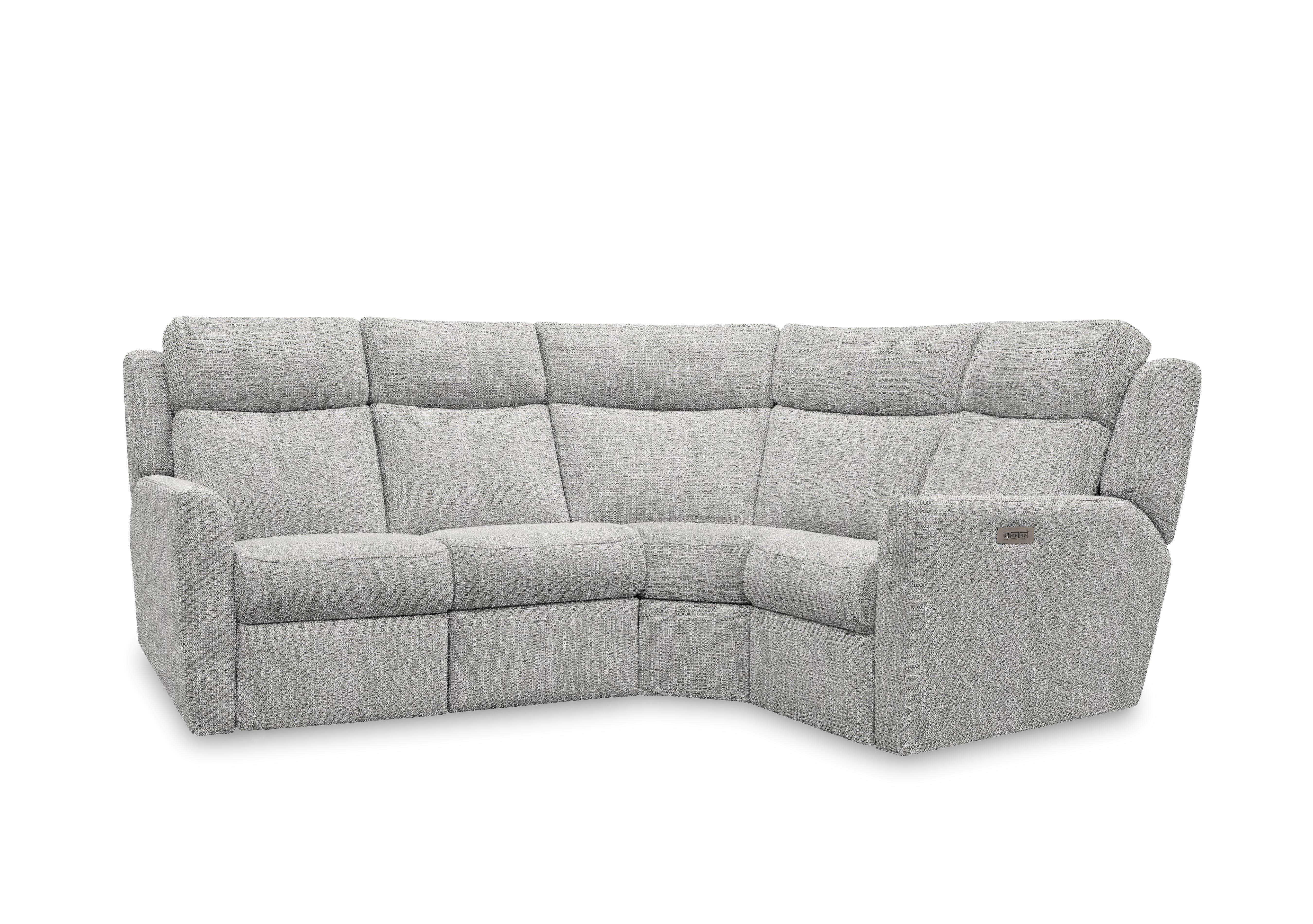 Wren Small Fabric Corner Sofa in B134 Libby Cloud on Furniture Village