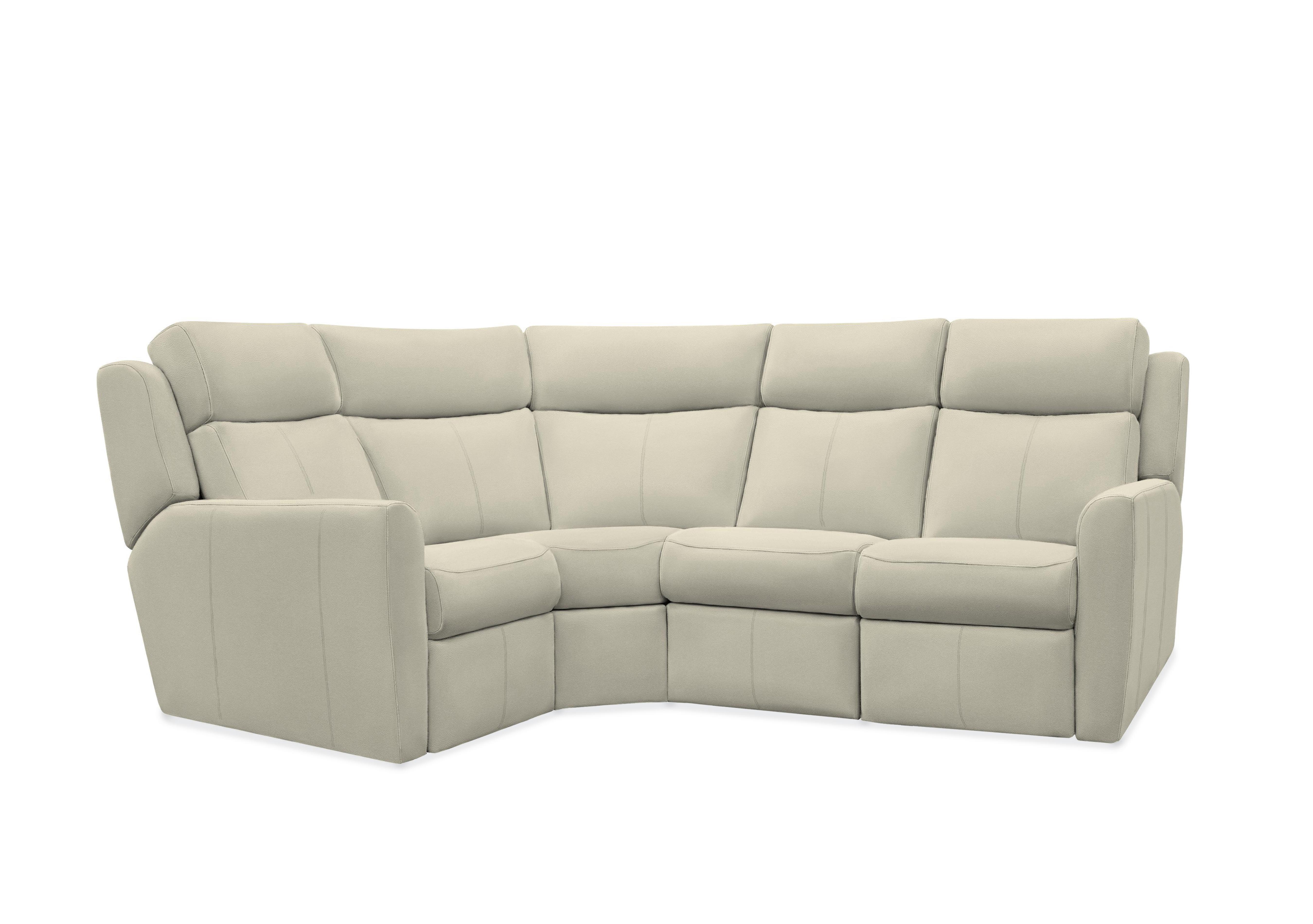 Wren Small Leather Corner Sofa in H012 Durham Olive on Furniture Village