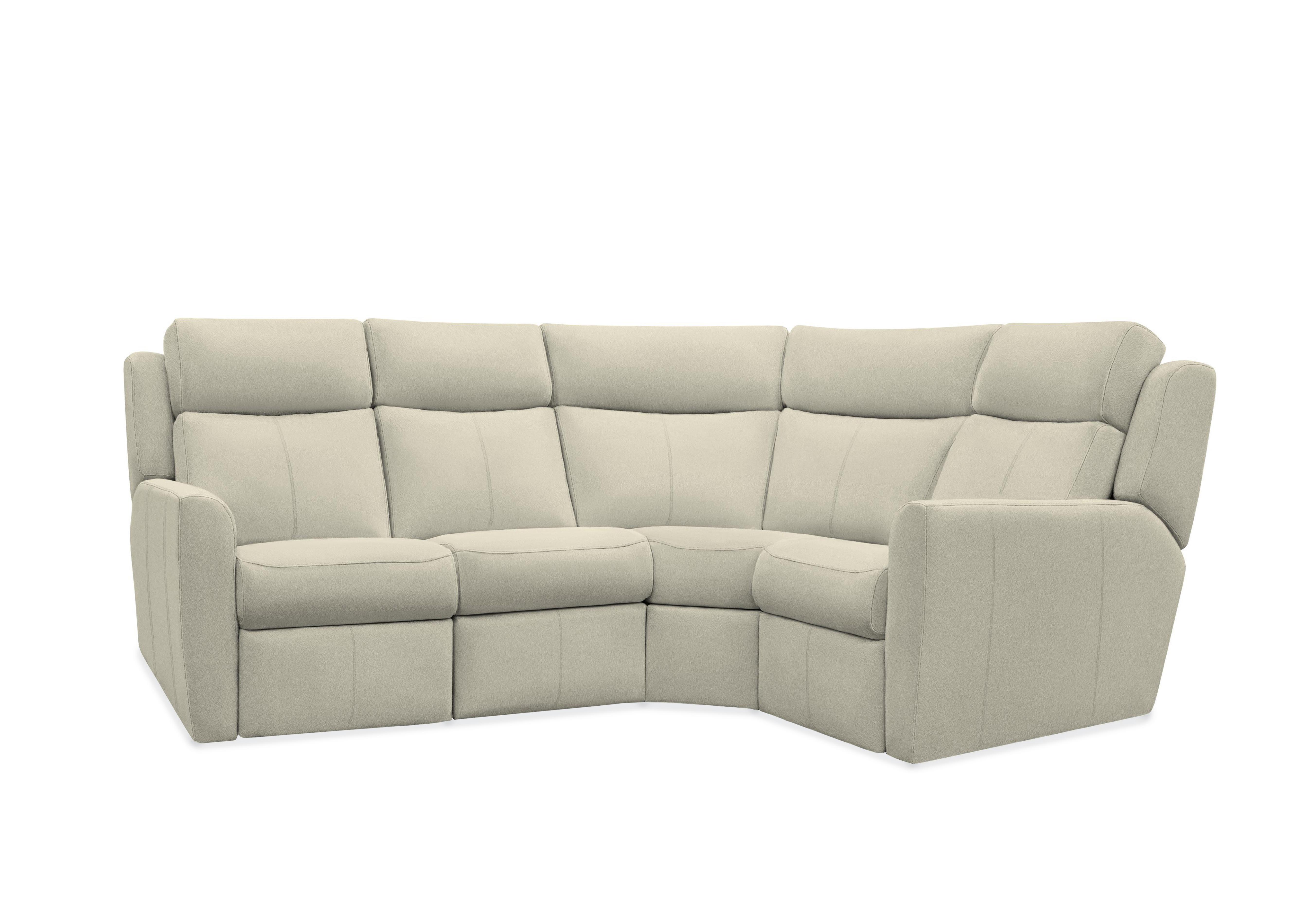 Wren Small Leather Corner Sofa in H012 Durham Olive on Furniture Village