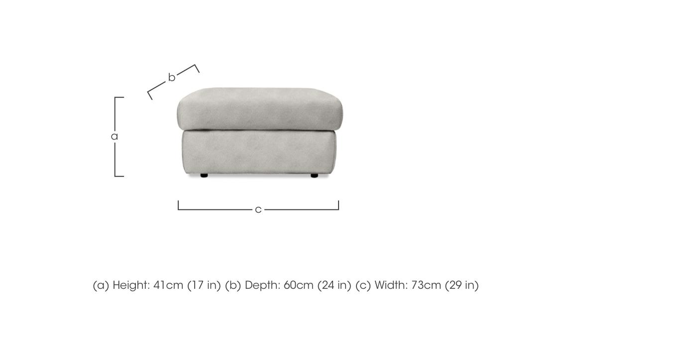 Wren Fabric Storage Footstool in  on Furniture Village