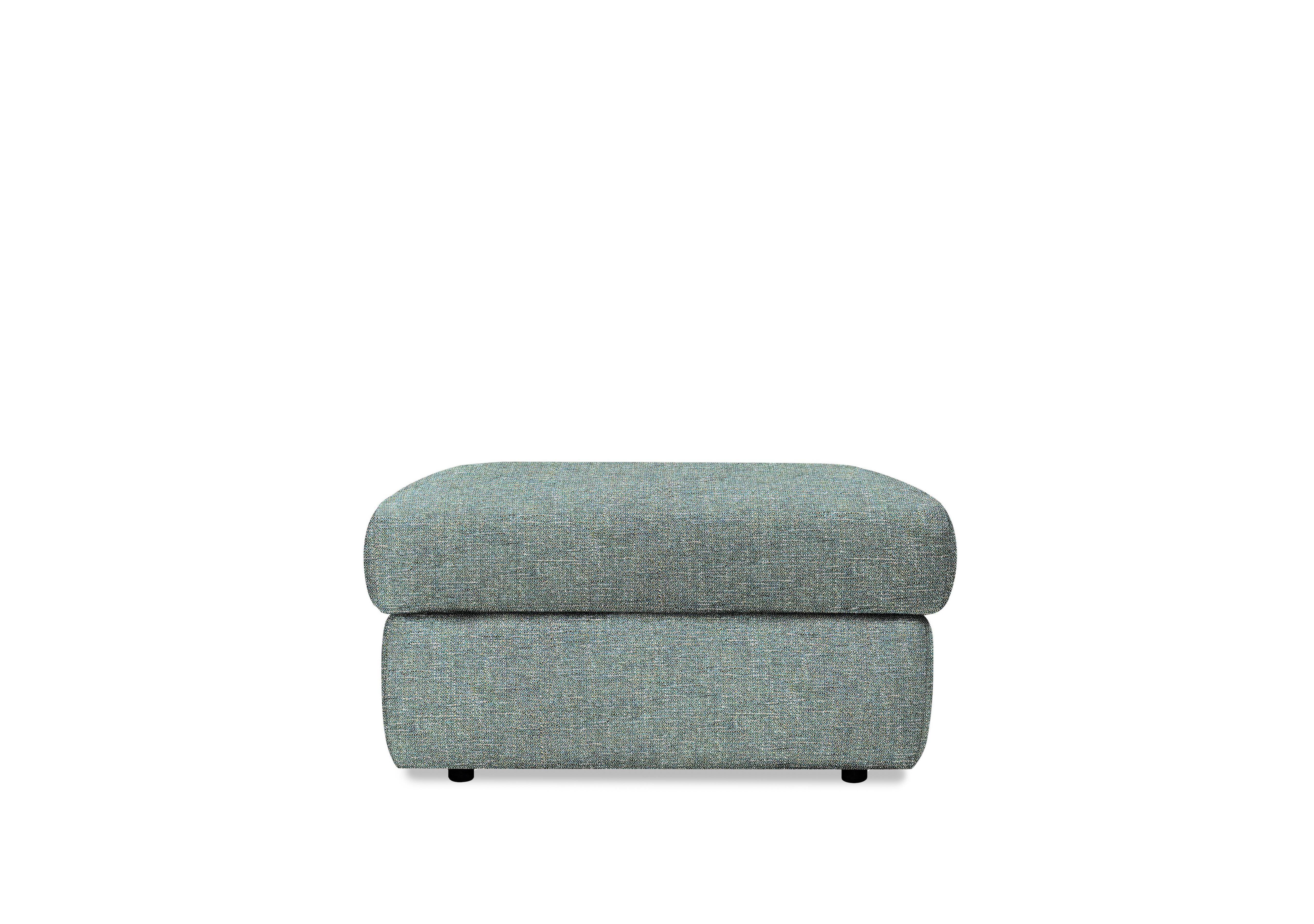 Wren Fabric Storage Footstool in A020 Dapple Kingfisher on Furniture Village