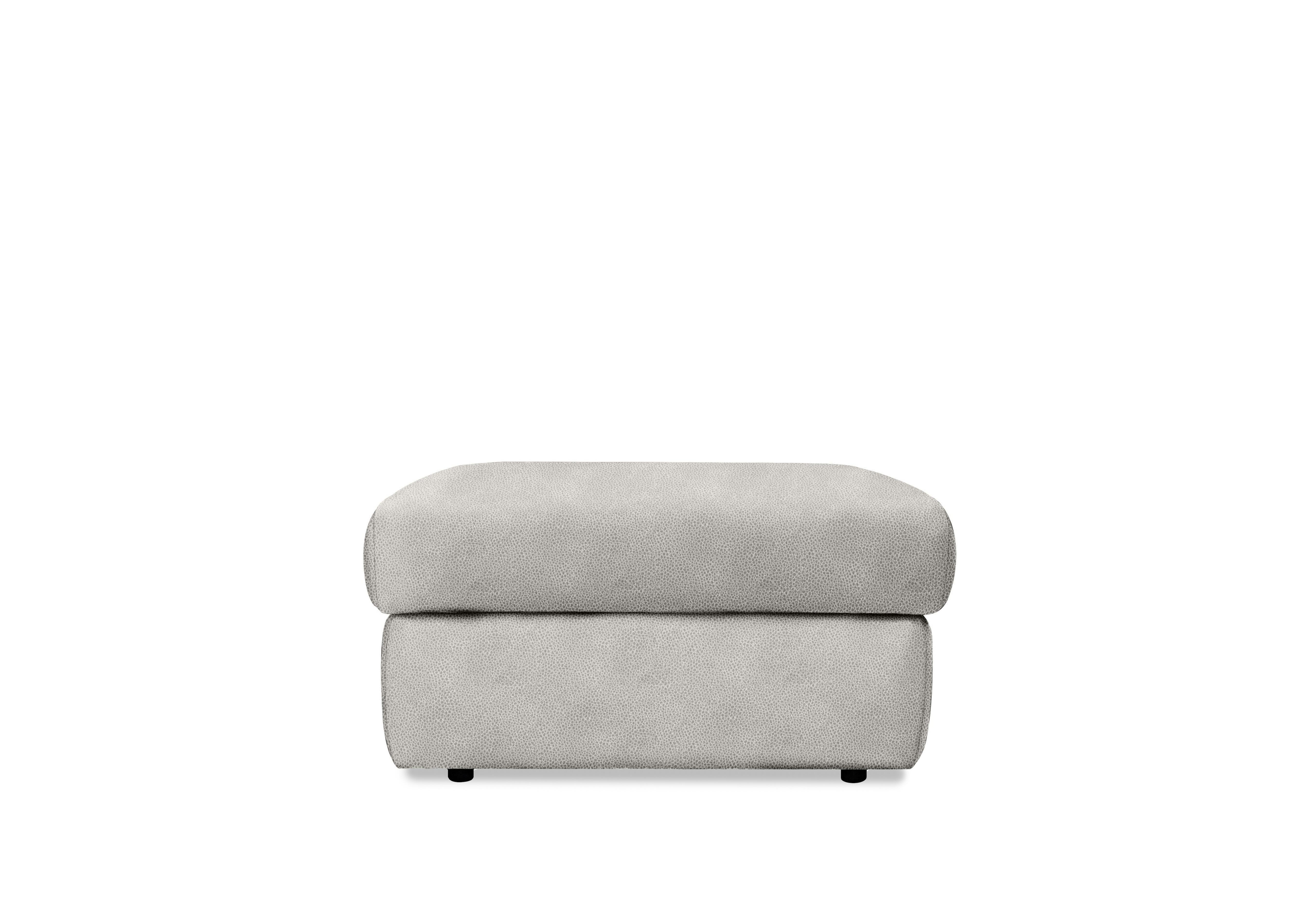 Wren Fabric Storage Footstool in A123 Stingray Platinum on Furniture Village