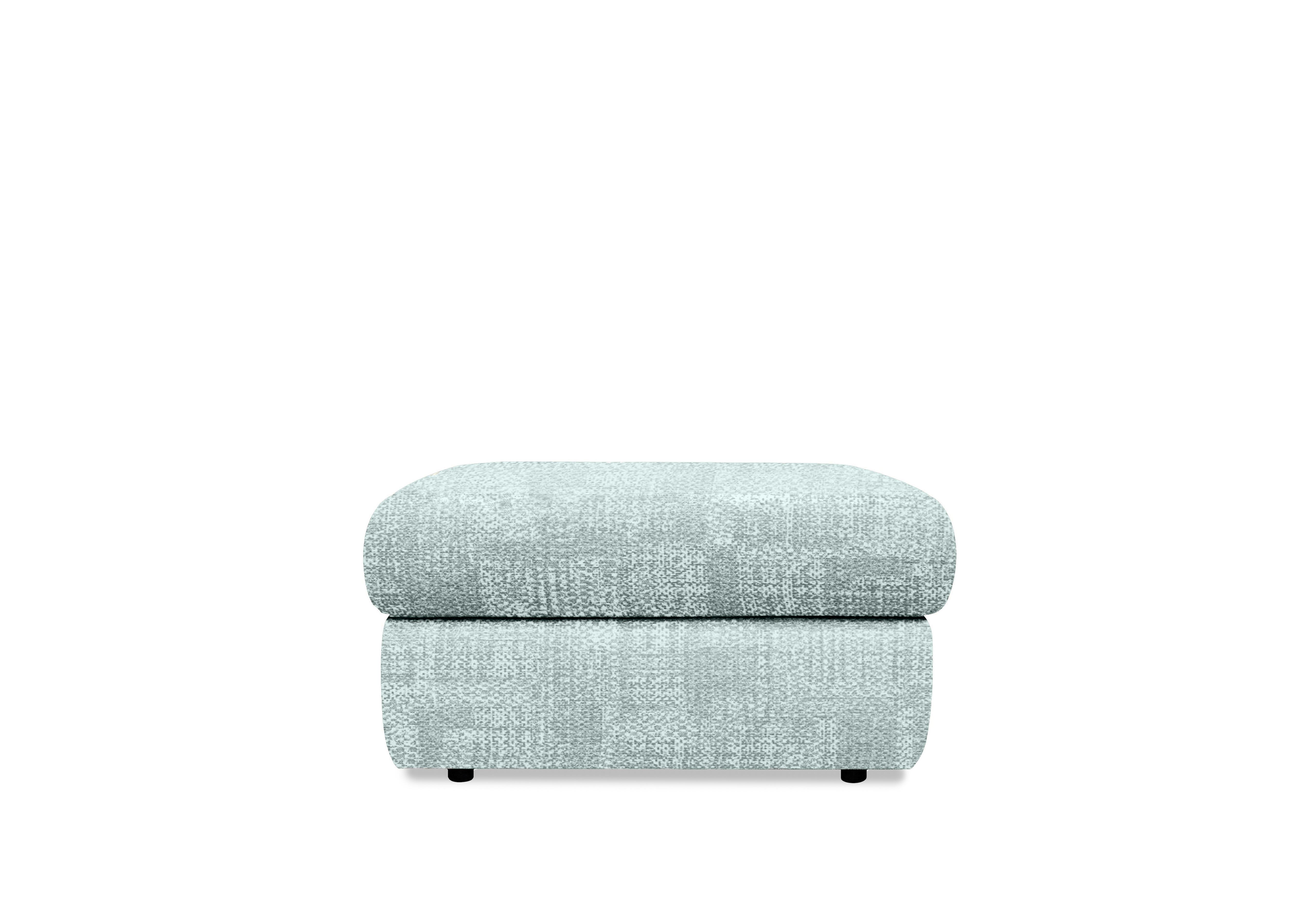 Wren Fabric Storage Footstool in B043 Aerial Stream on Furniture Village