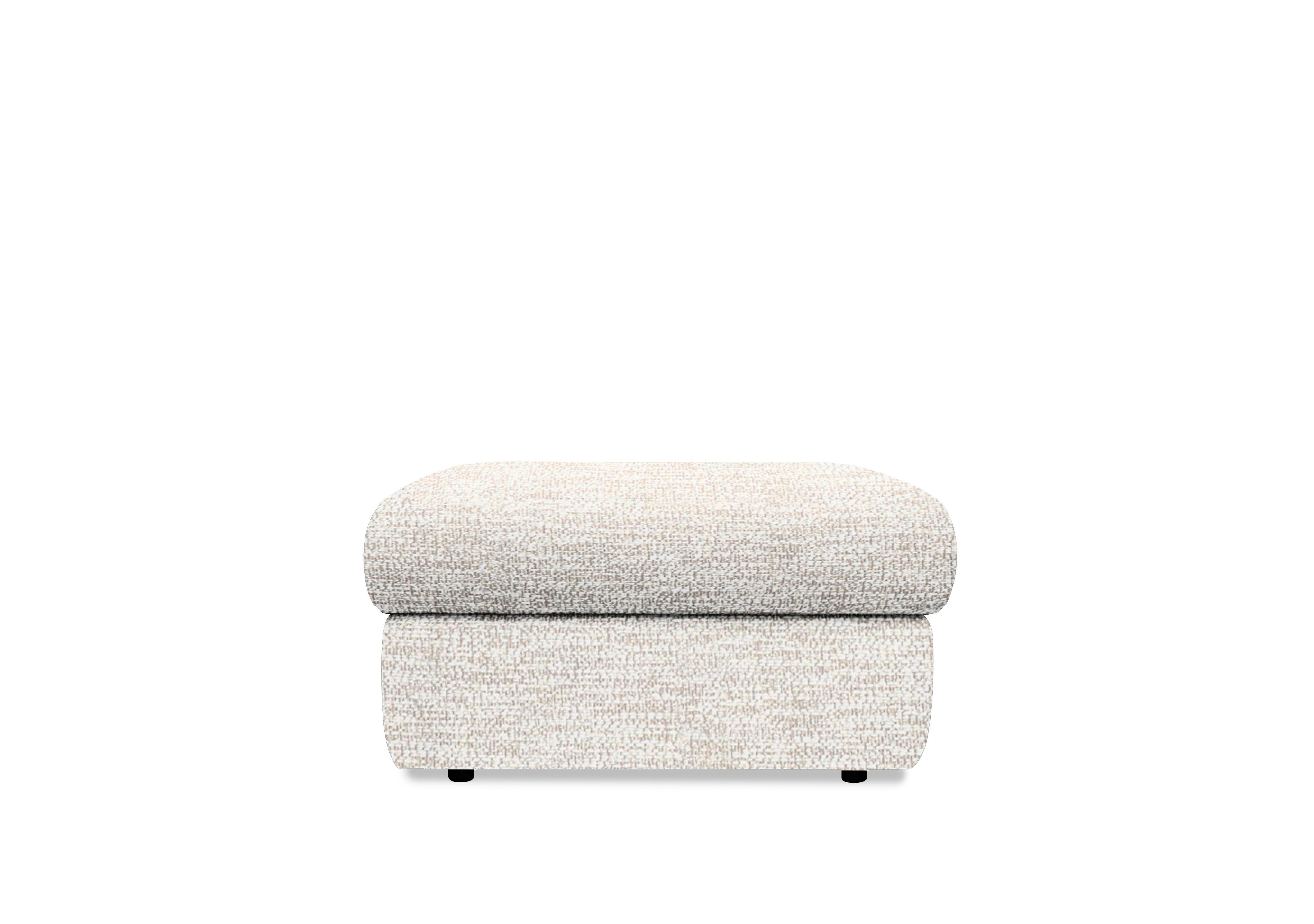 Wren Fabric Storage Footstool in C931 Rush Cream on Furniture Village