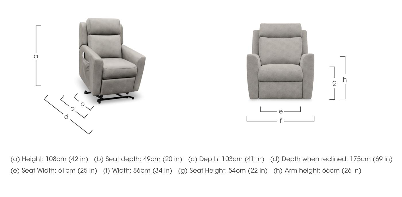 Wren Lift and Rise Fabric Chair in  on Furniture Village