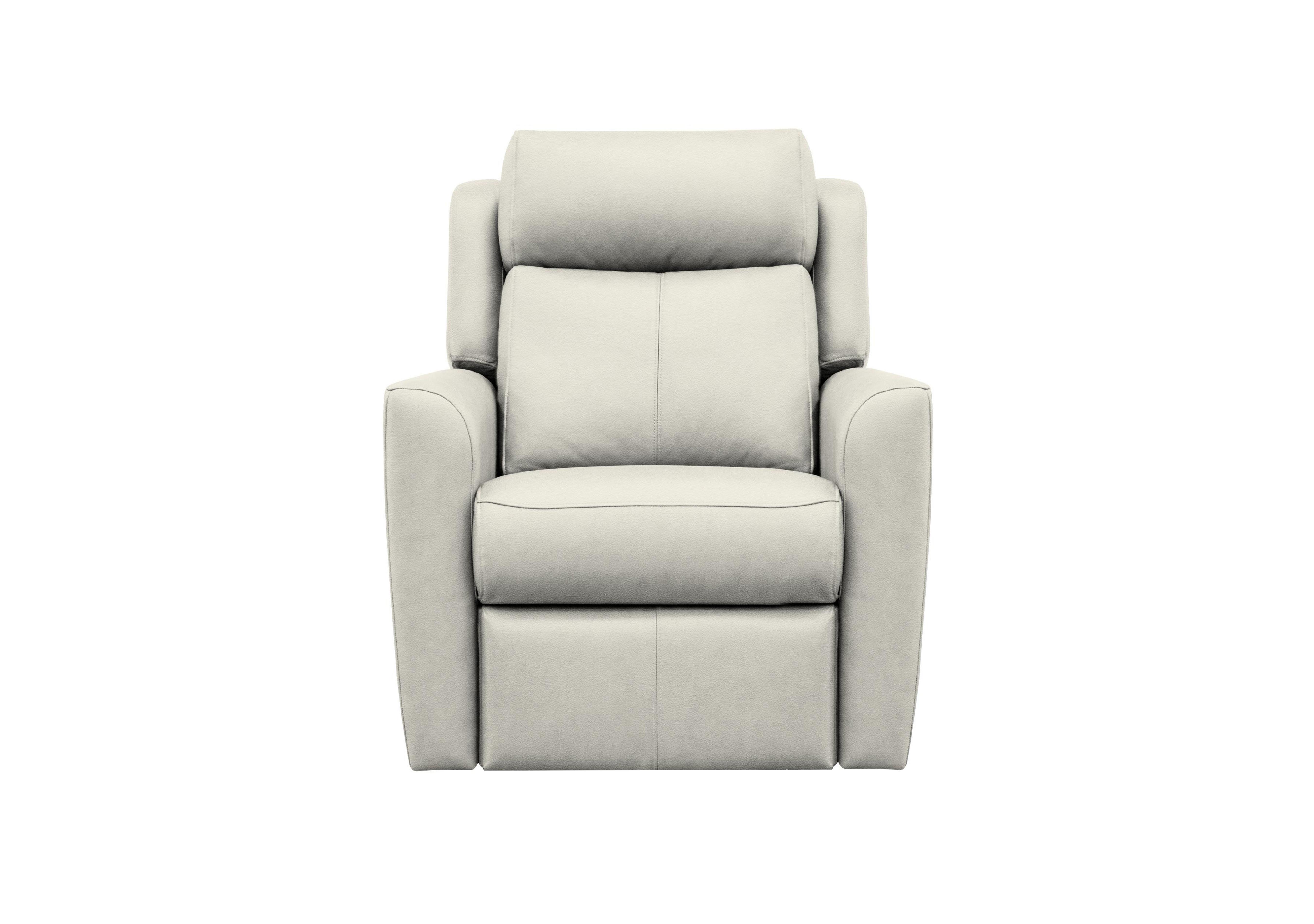 Wren Lift and Rise Leather Chair in H006 Oxford Light Grey on Furniture Village