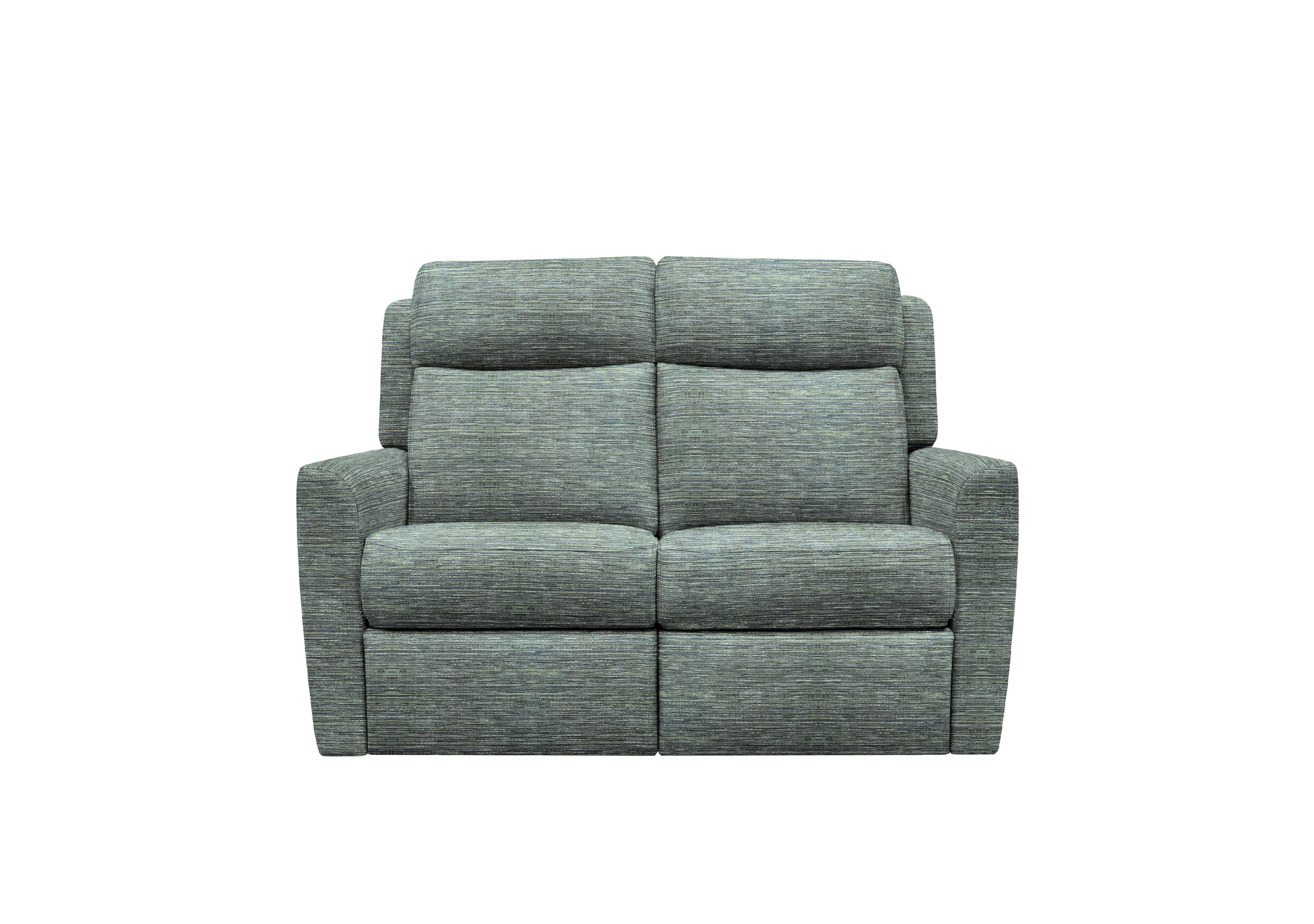 Wren 2 Seater Fabric Power Recliner Sofa with Power Headrests and Power Lumbar in B925 Waffle Marine on Furniture Village