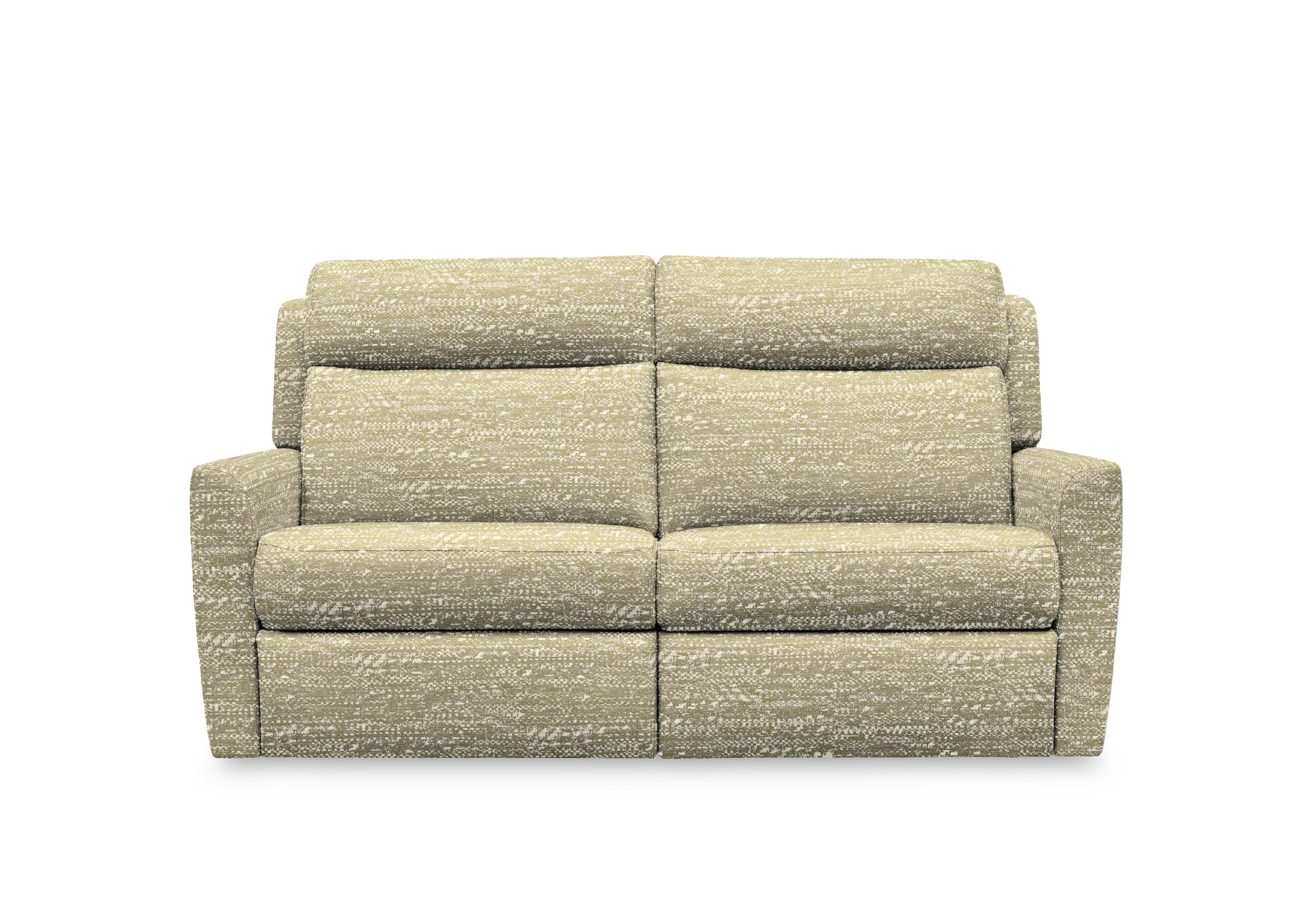 Wren 2 Cushion 3 Seater Fabric Power Recliner Sofa with Power Headrests and Power Lumbar in A048 Maddox Sea Breeze on Furniture Village