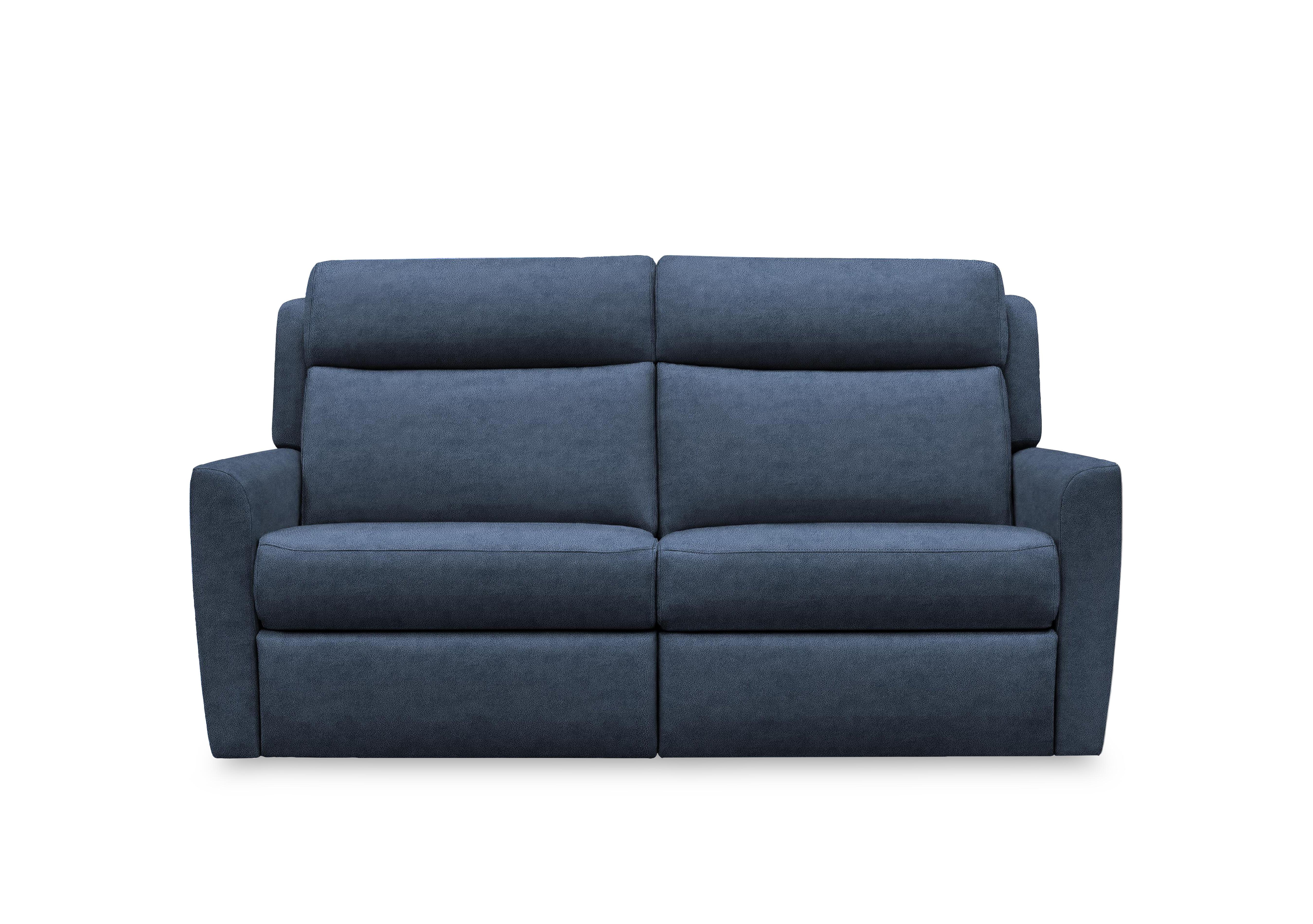 Wren 2 Cushion 3 Seater Fabric Power Recliner Sofa with Power Headrests and Power Lumbar in A125 Stingray Indigo on Furniture Village