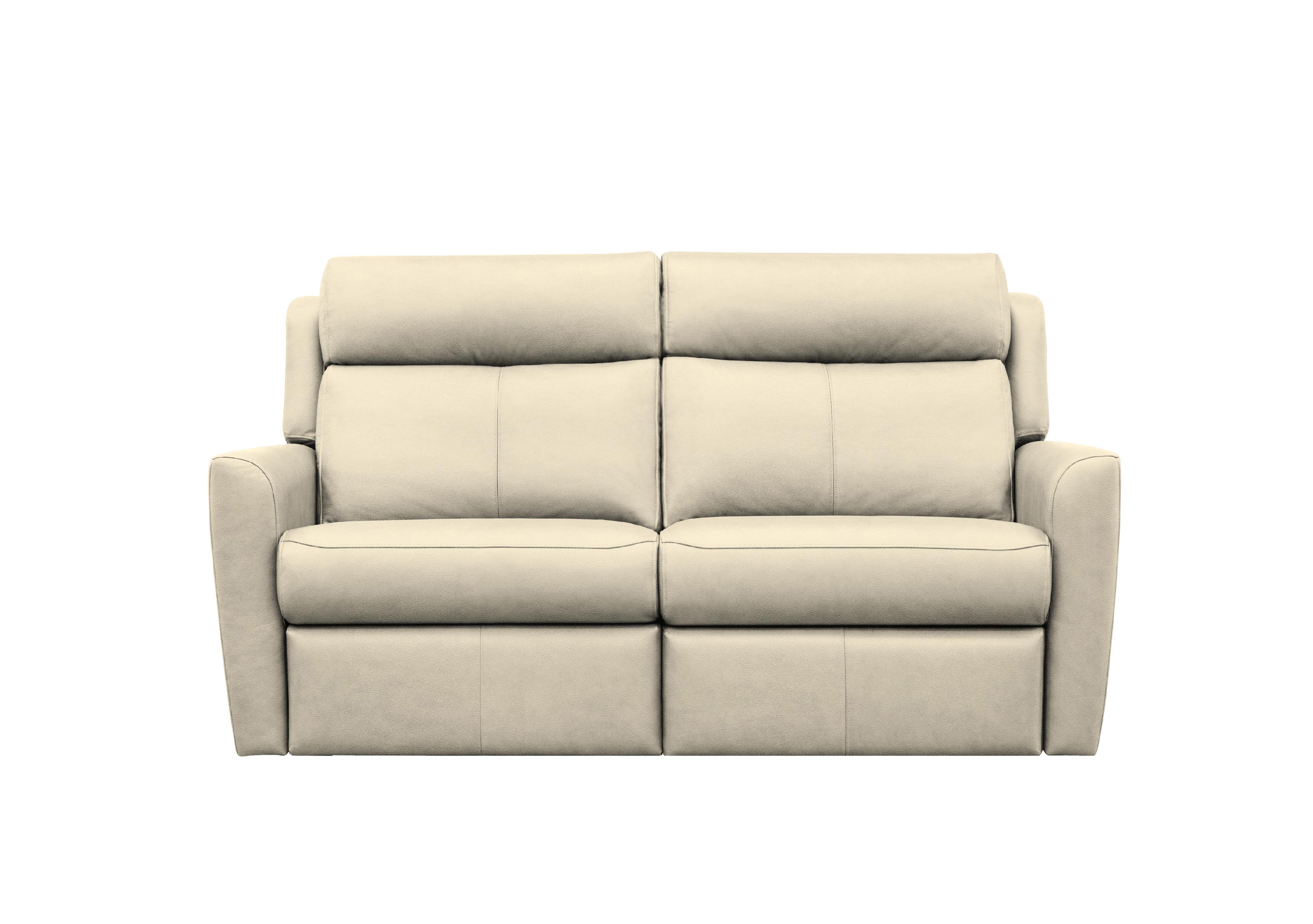 Wren 2 Cushion 3 Seater Leather Power Recliner Sofa with Power Headrests and Power Lumbar in L843 Cambridge Stone on Furniture Village