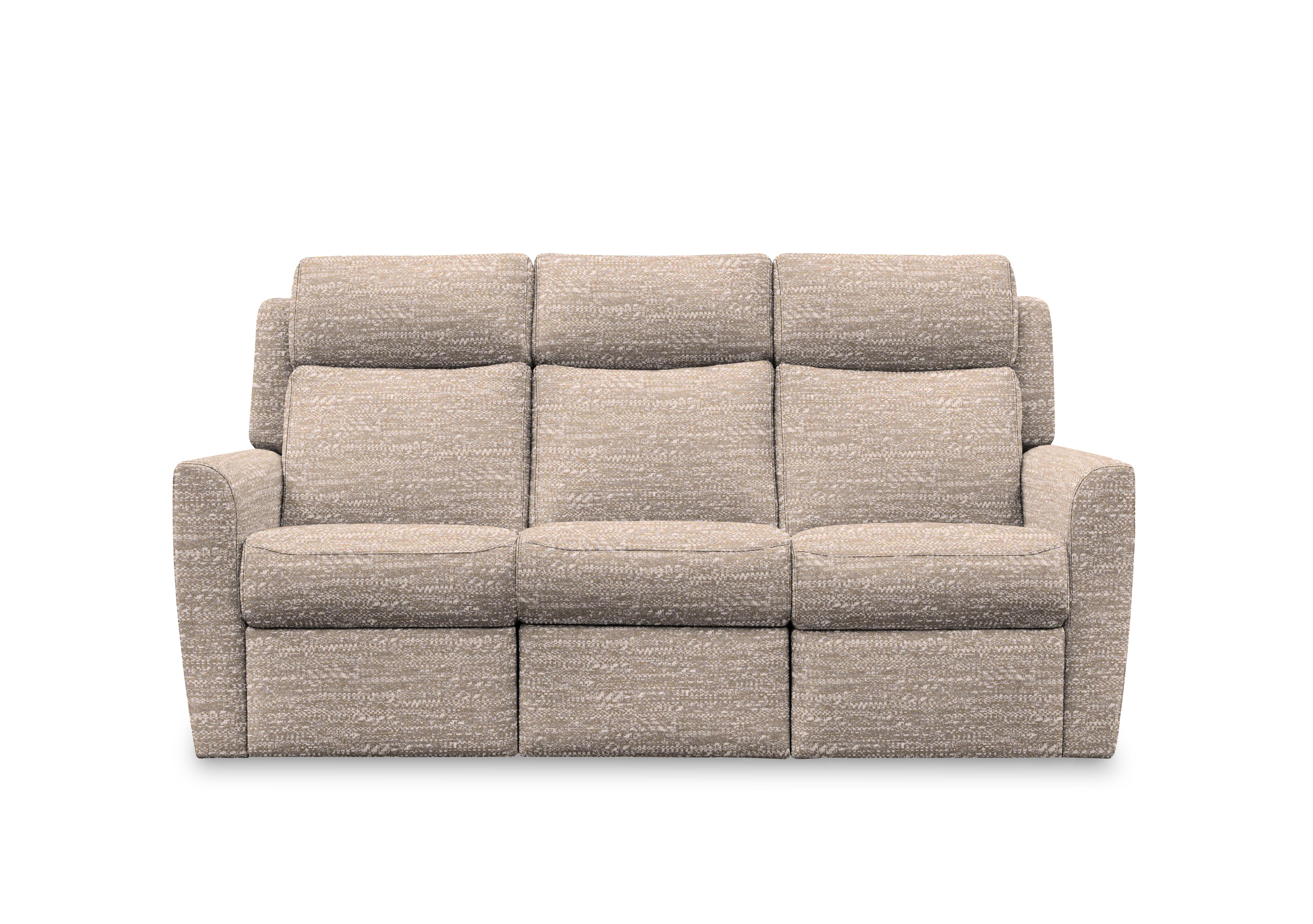 Wren 3 Seater Fabric Power Recliner Sofa with Power Headrests and Power Lumbar in A050 Maddox Sandstone on Furniture Village