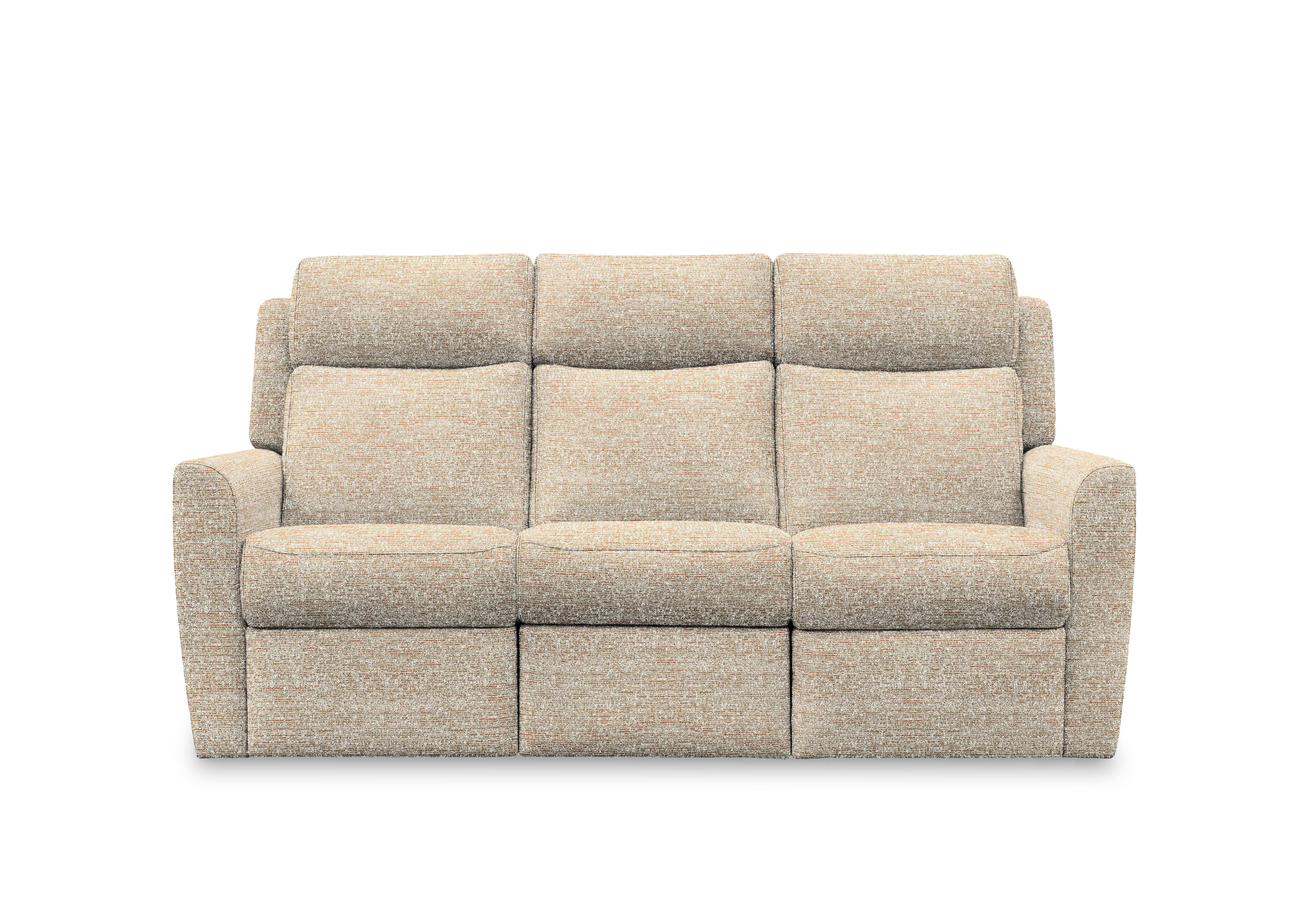 Wren 3 Seater Fabric Power Recliner Sofa with Power Headrests and Power Lumbar in C030 Kampala Beige on Furniture Village