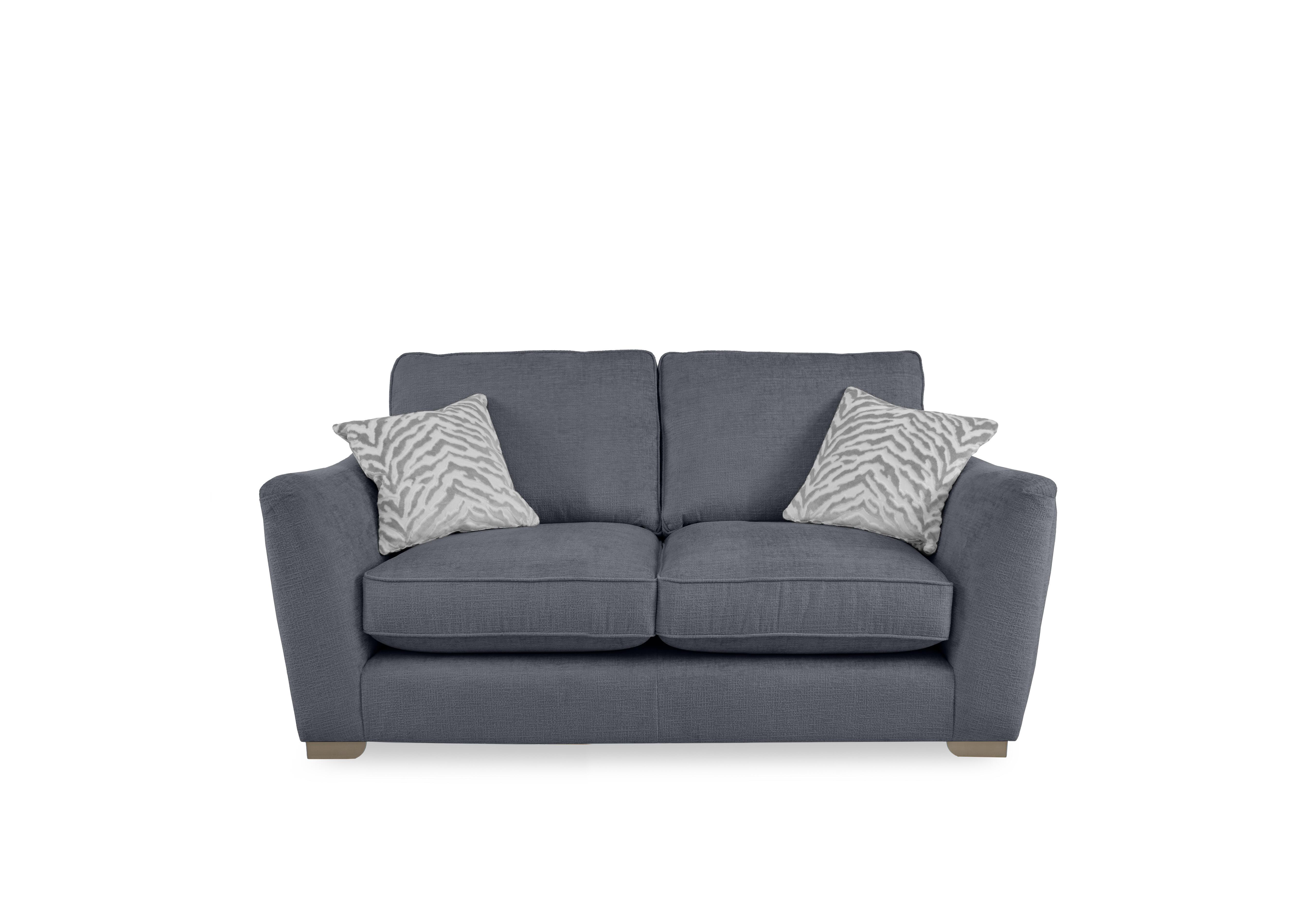 Boujee 2 Seater Classic Back Sofa in Lustro Steel Ct on Furniture Village