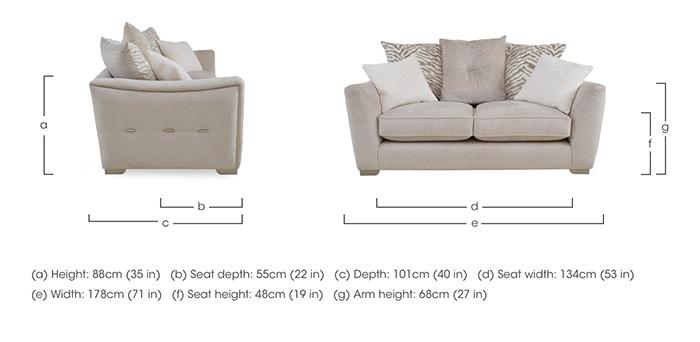 Boujee 2 Seater Scatter Back Sofa in  on Furniture Village