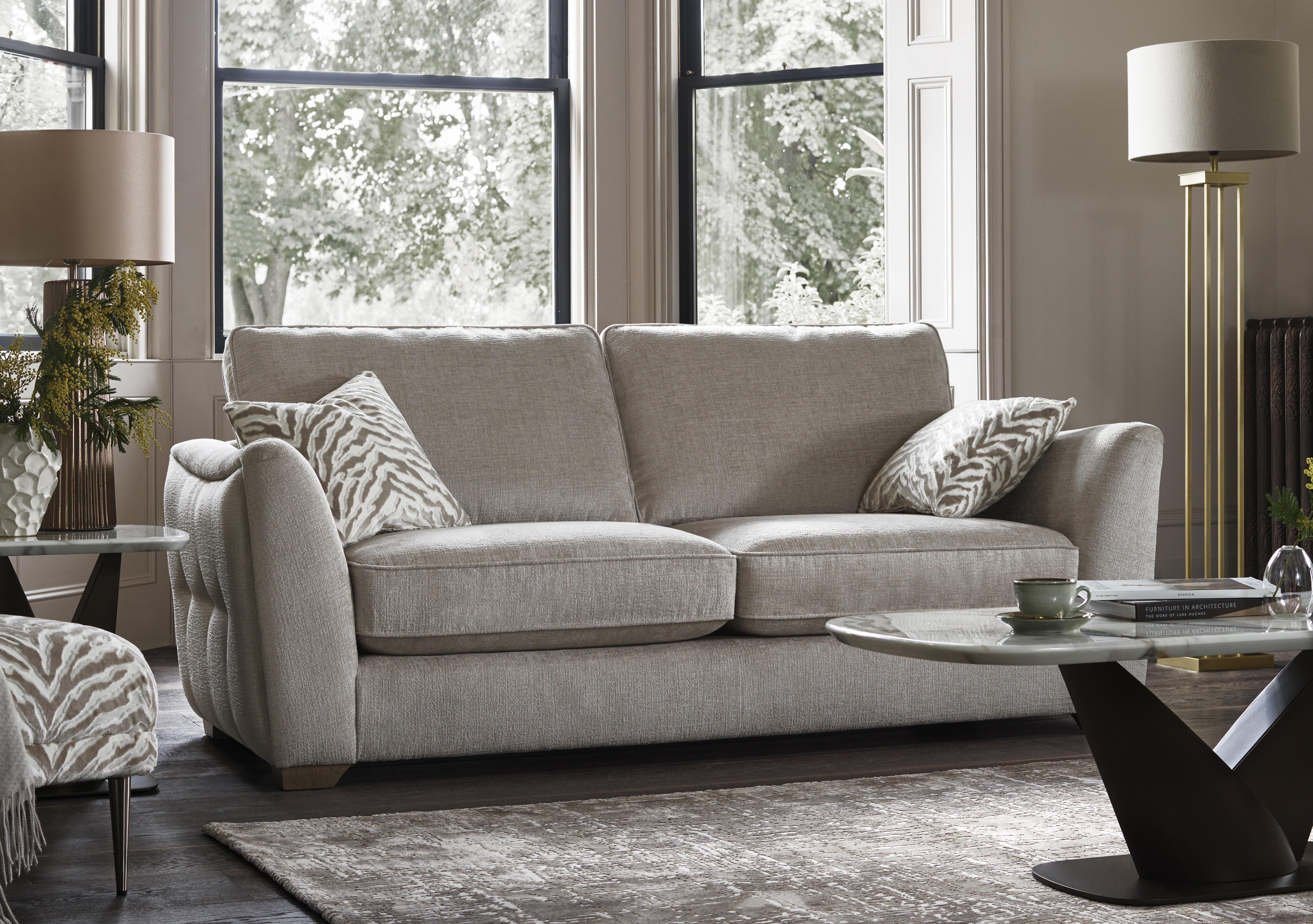 Boujee 3 Seater Classic Back Sofa in  on Furniture Village