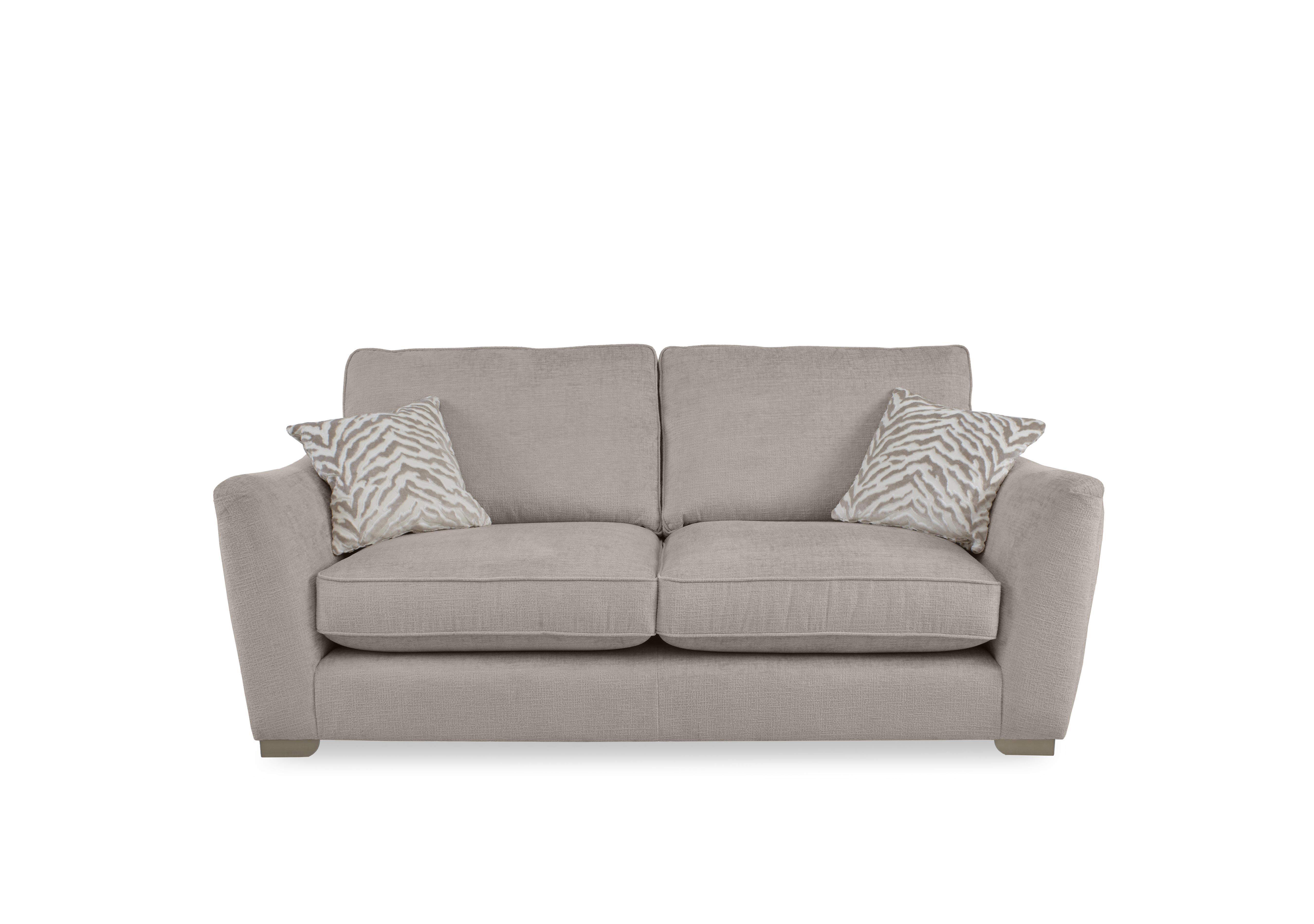Boujee 3 Seater Classic Back Sofa in Lustro Biscuit Ct on Furniture Village