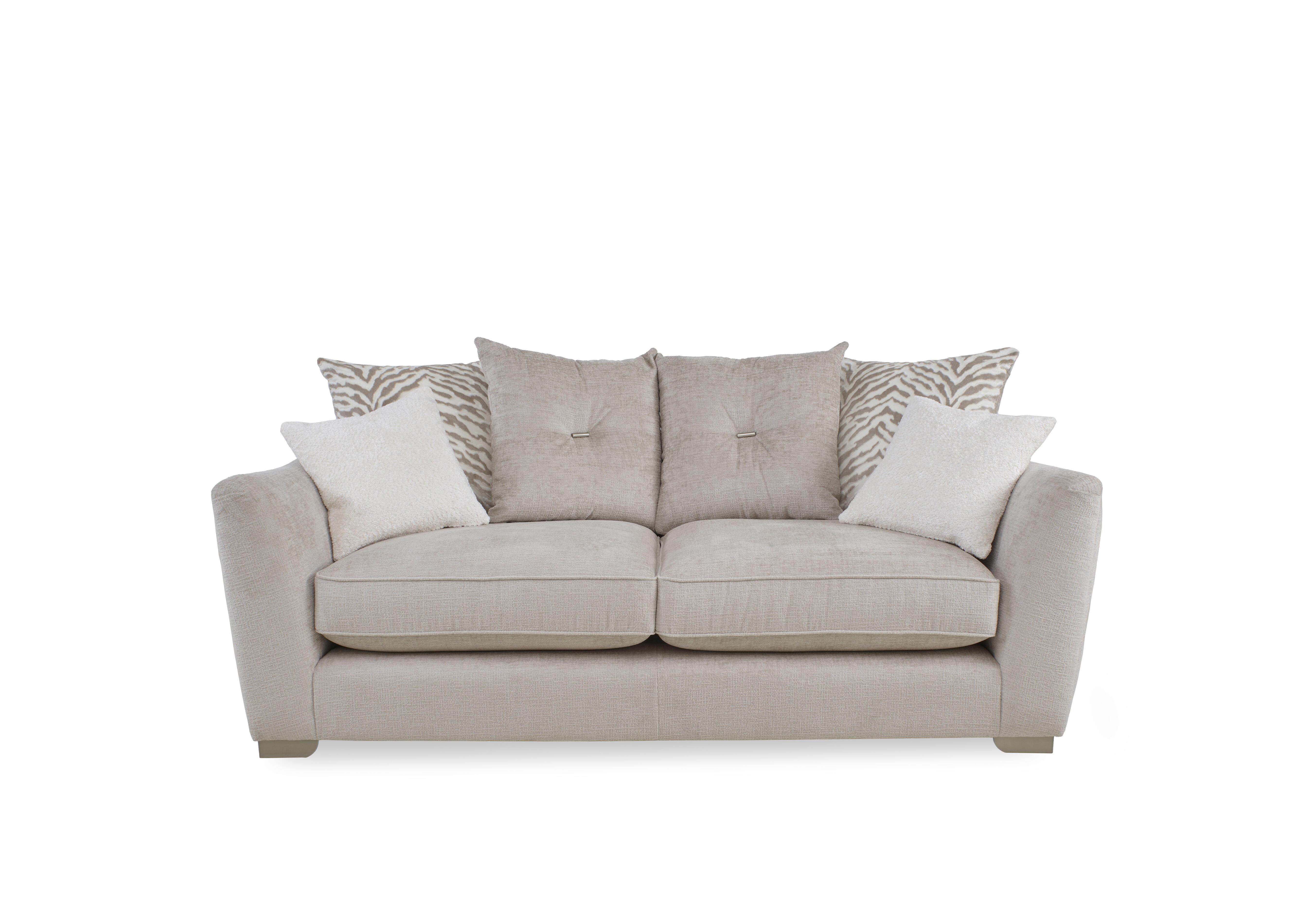 Boujee 3 Seater Scatter Back Sofa in Lustro Dove Ct on Furniture Village