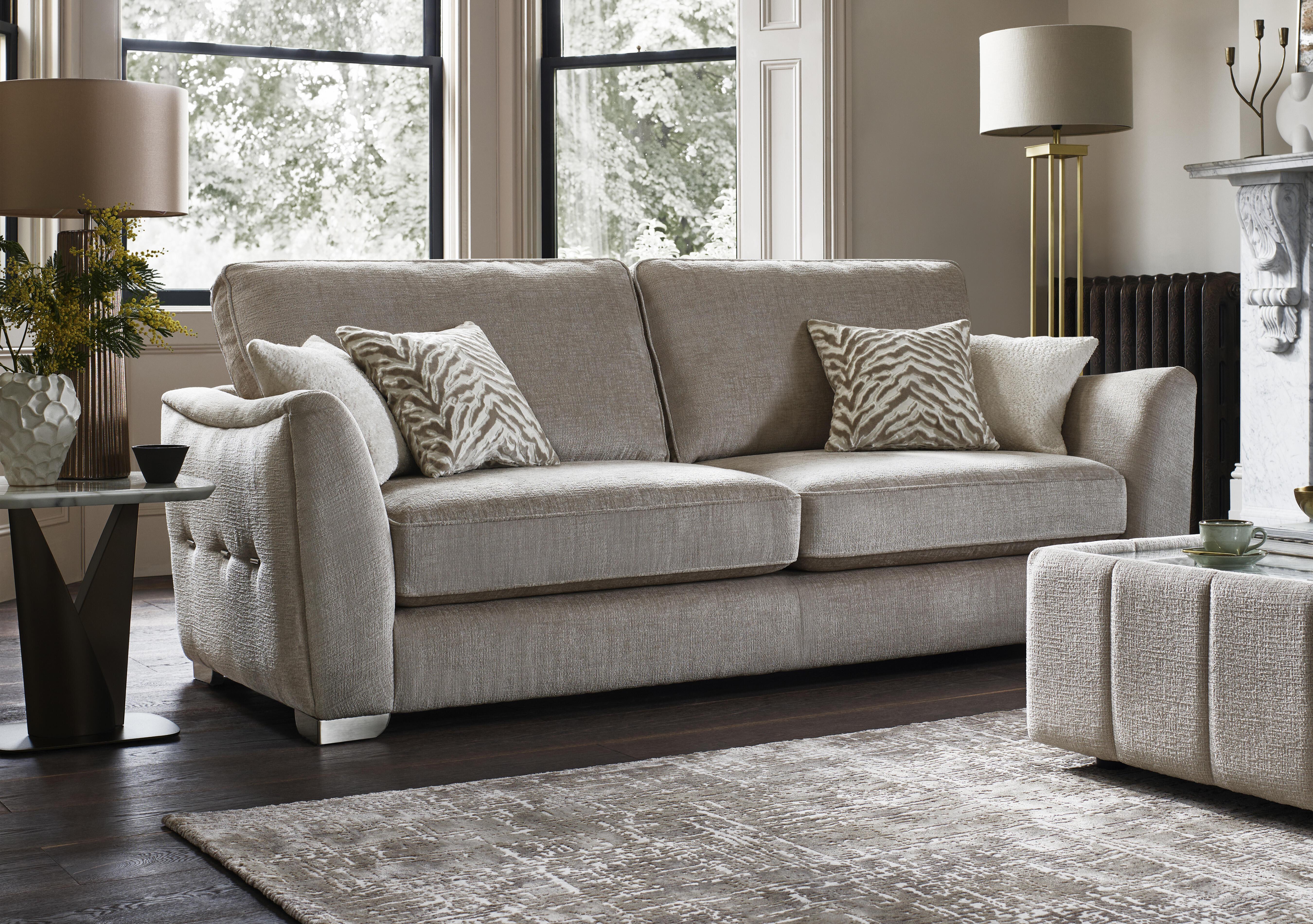 Boujee 4 Seater Classic Back Sofa in  on Furniture Village