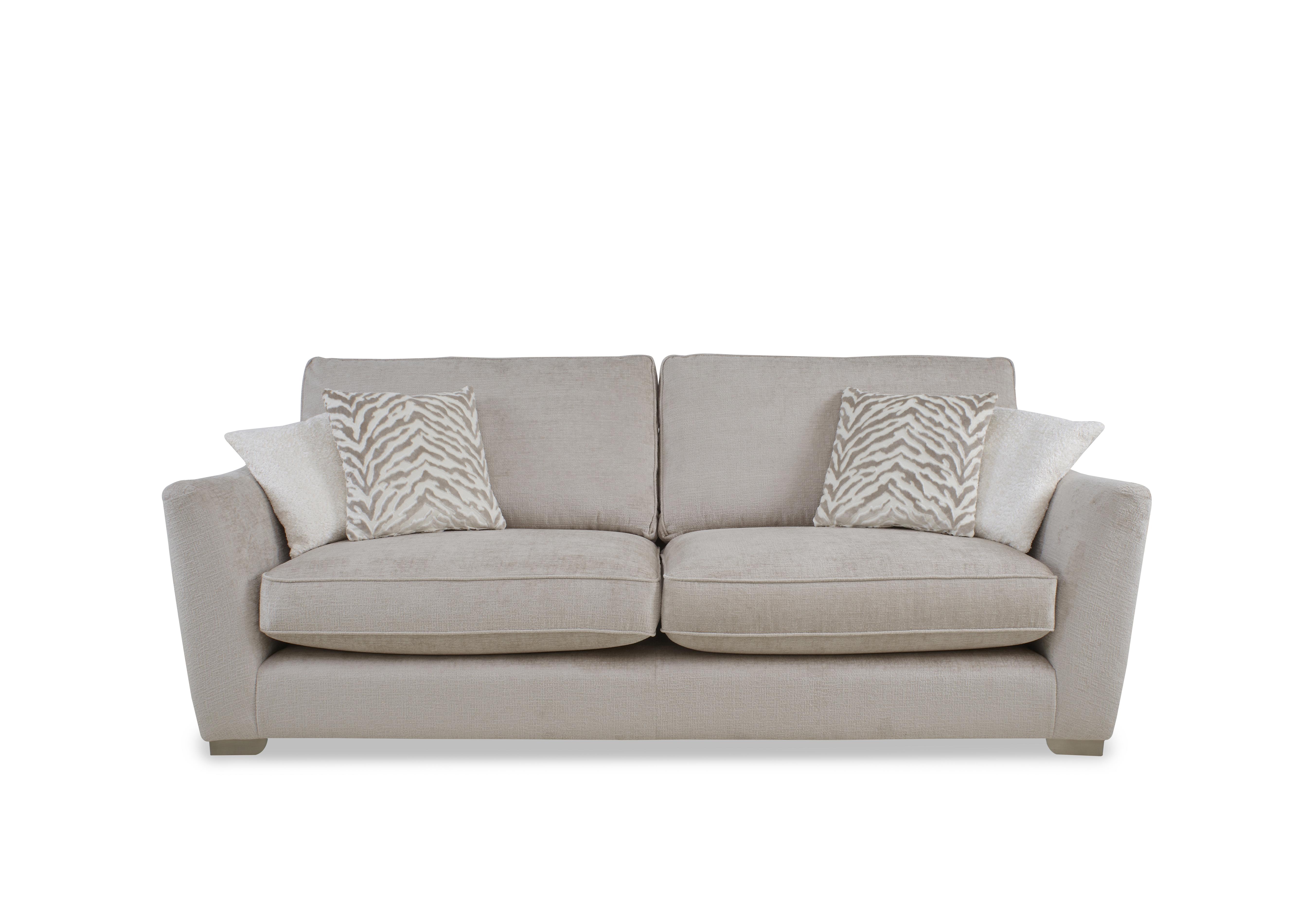Boujee 4 Seater Classic Back Sofa in Lustro Dove Ct on Furniture Village
