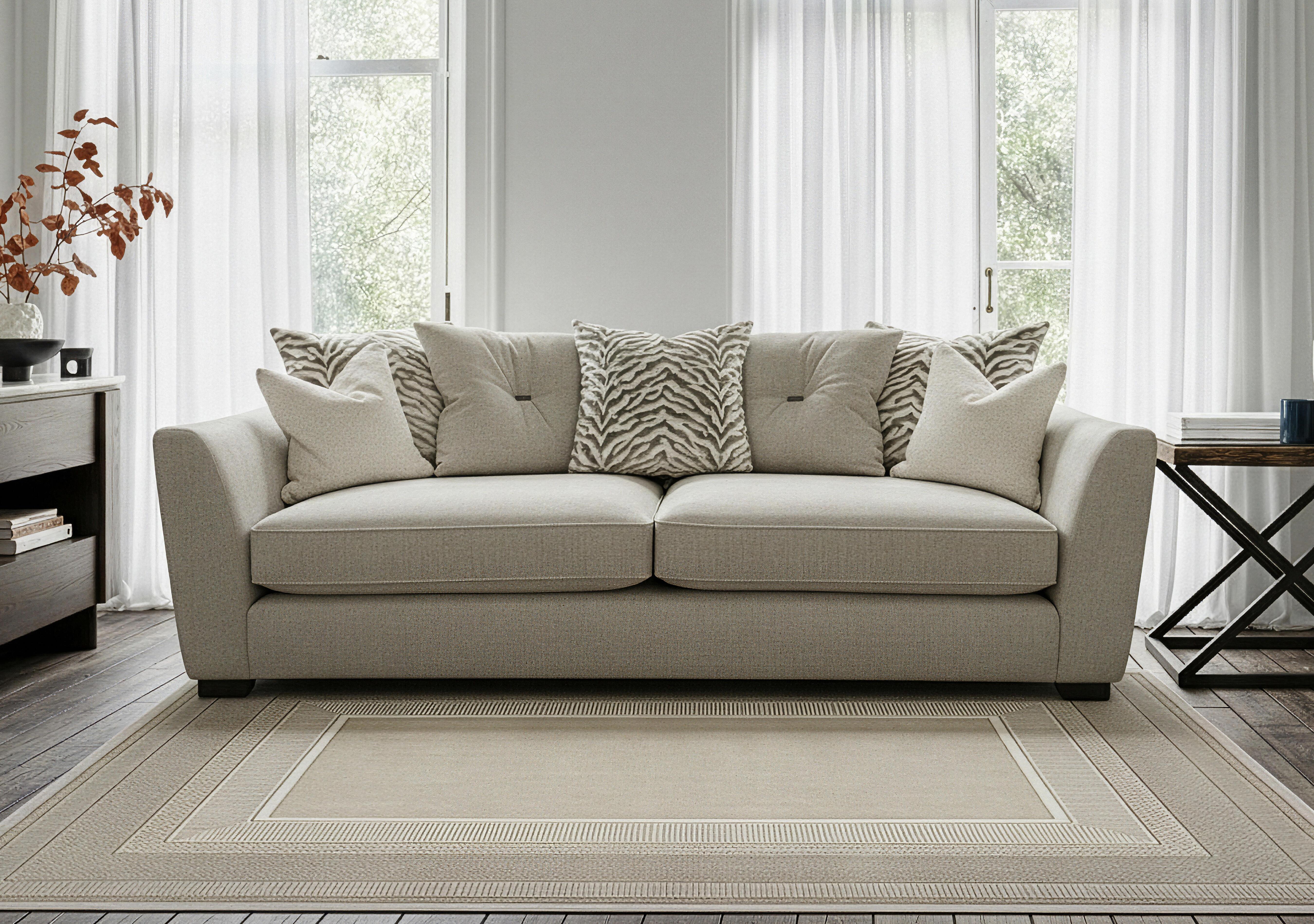 Boujee 4 Seater Scatter Back Sofa in  on Furniture Village