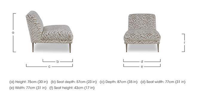 Boujee Accent Chair in  on Furniture Village