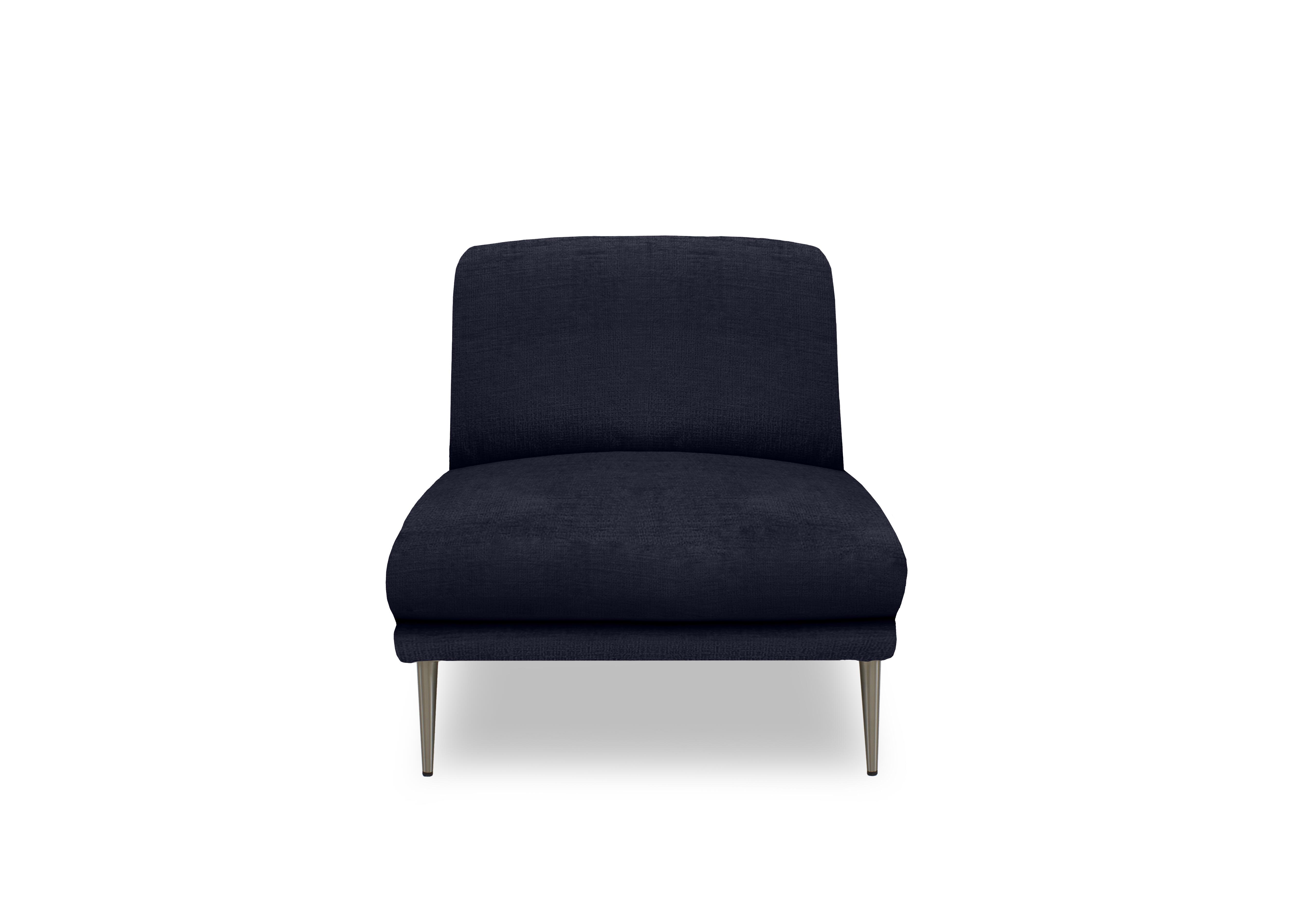 Boujee Accent Chair in Lustro Indigo on Furniture Village