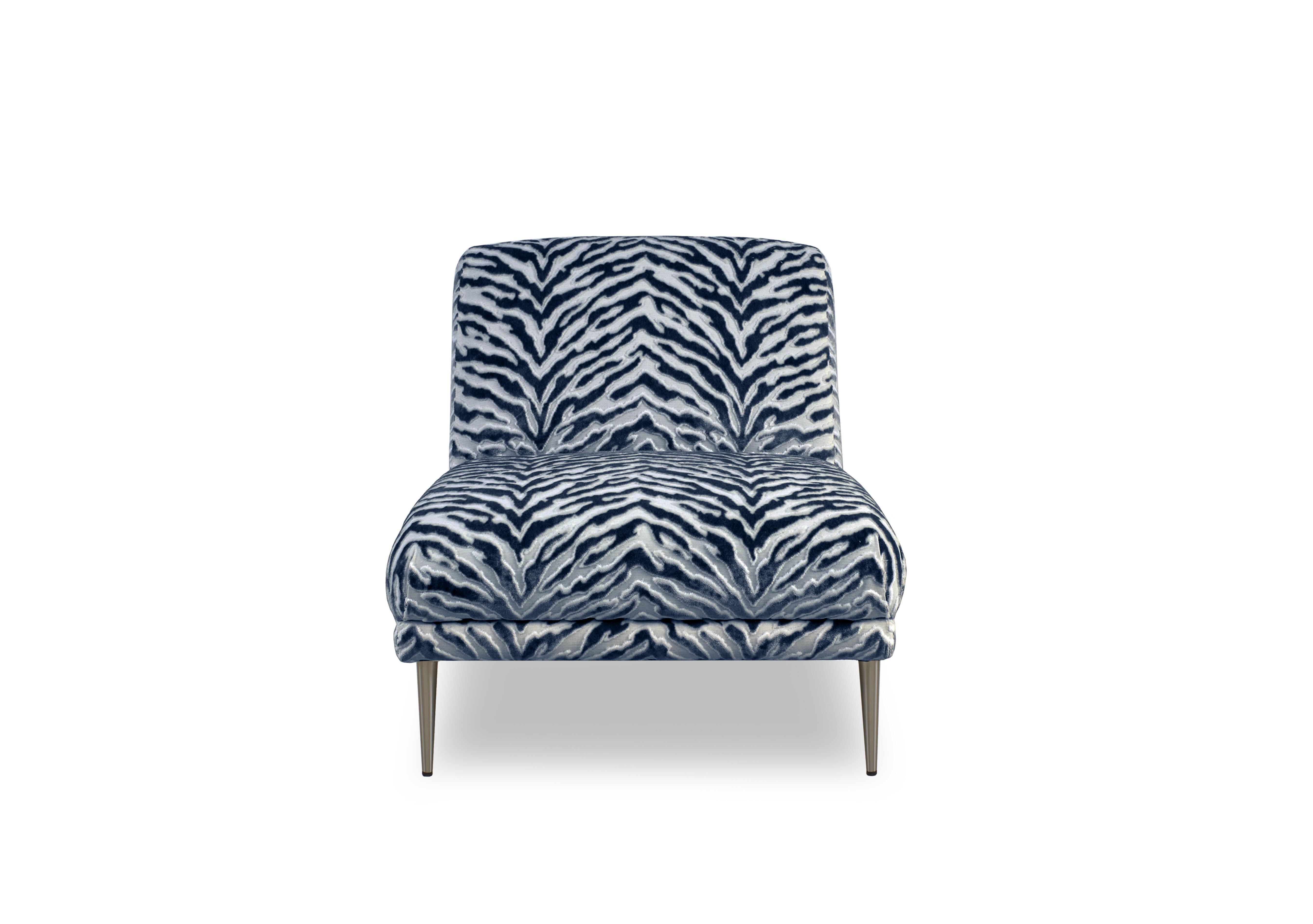 Boujee Accent Chair in Zora Navy on Furniture Village