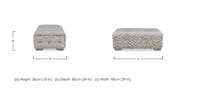 Boujee Footstool in  on Furniture Village