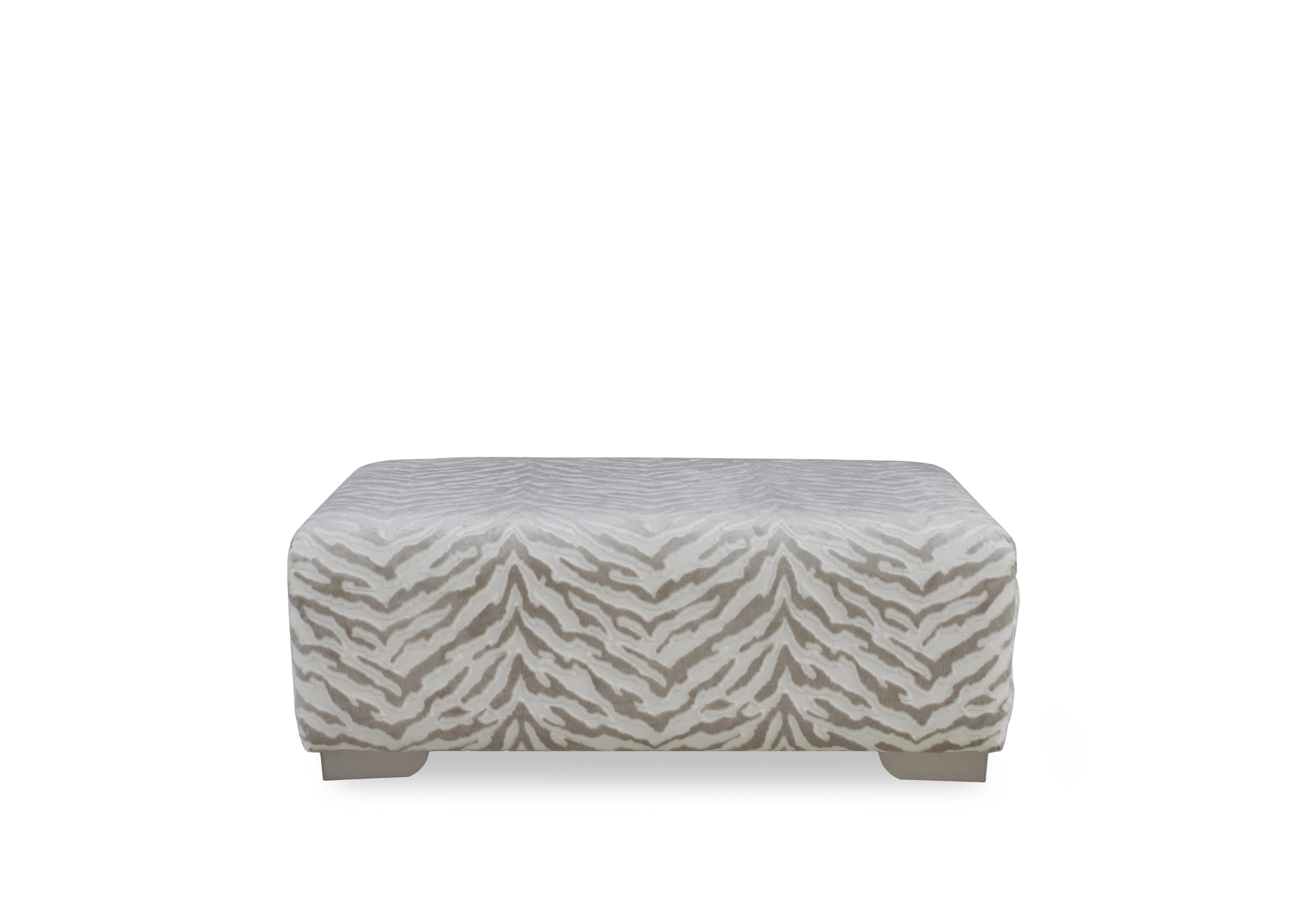 Boujee Footstool in Zora Natural Ct on Furniture Village