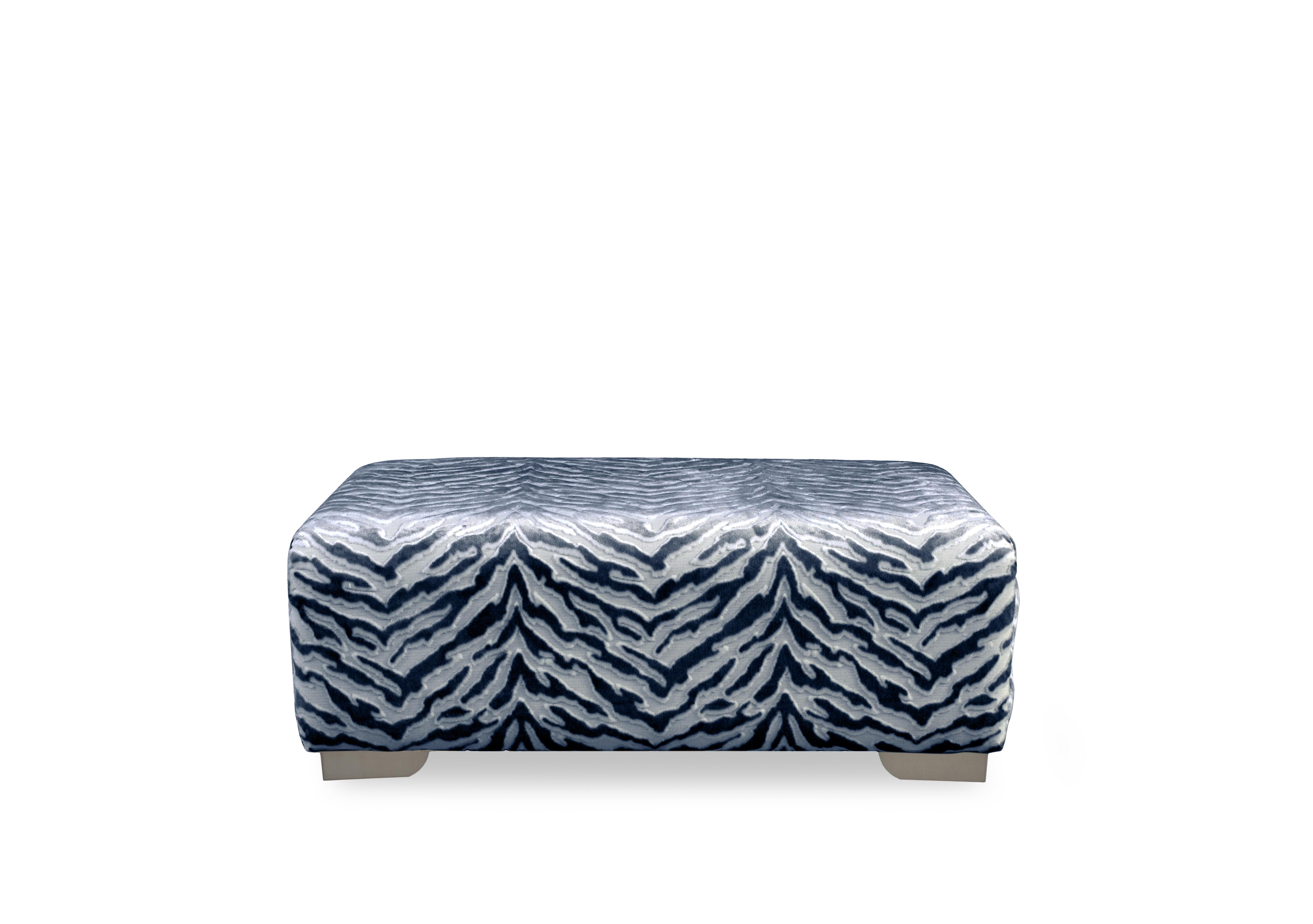 Boujee Footstool in Zora Navy Ct on Furniture Village