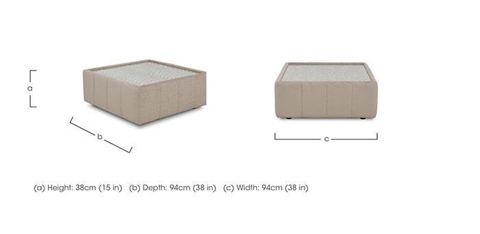 Boujee Square Glass Top Table in  on Furniture Village