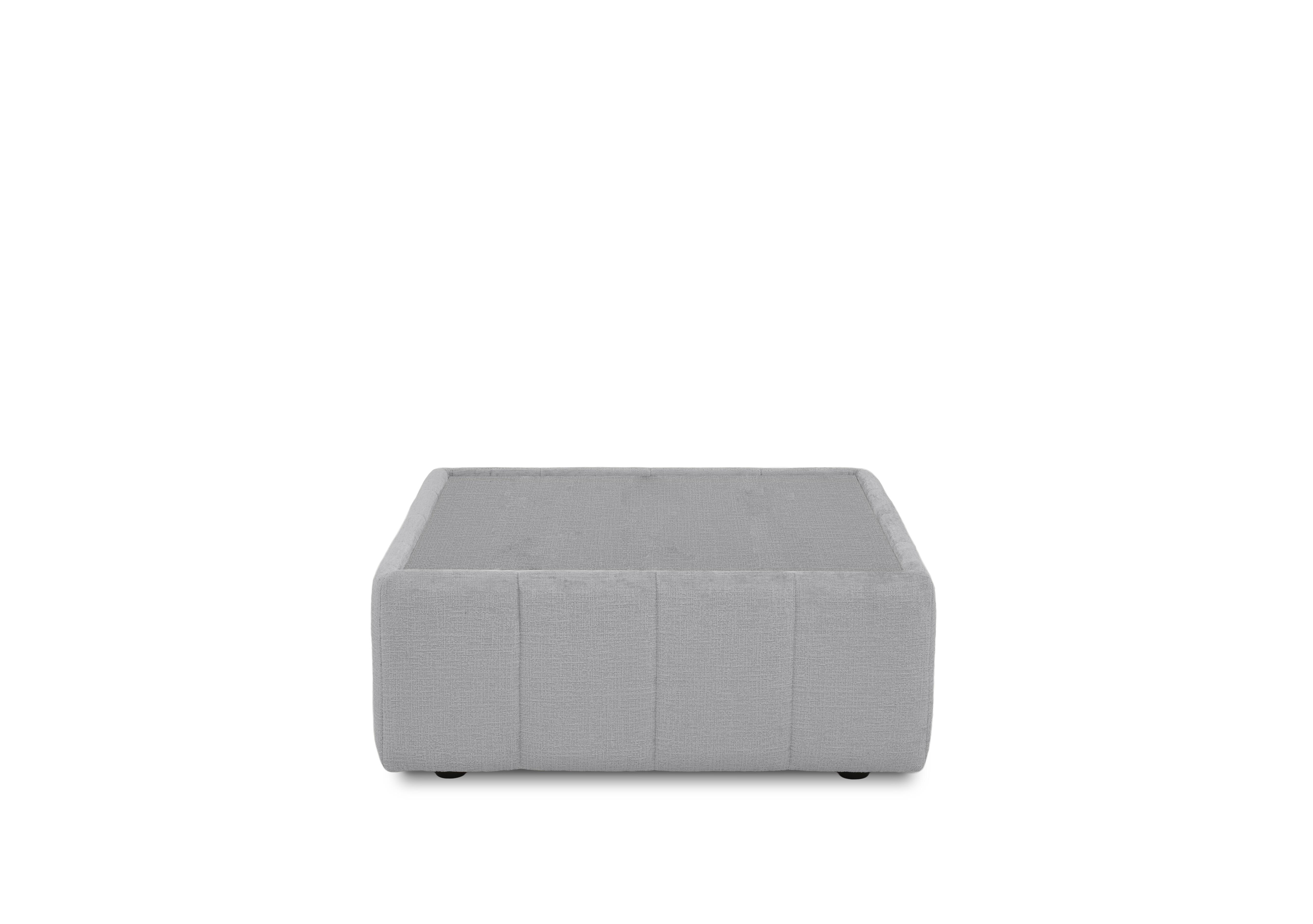 Boujee Square Glass Top Table in Lustro Silver on Furniture Village