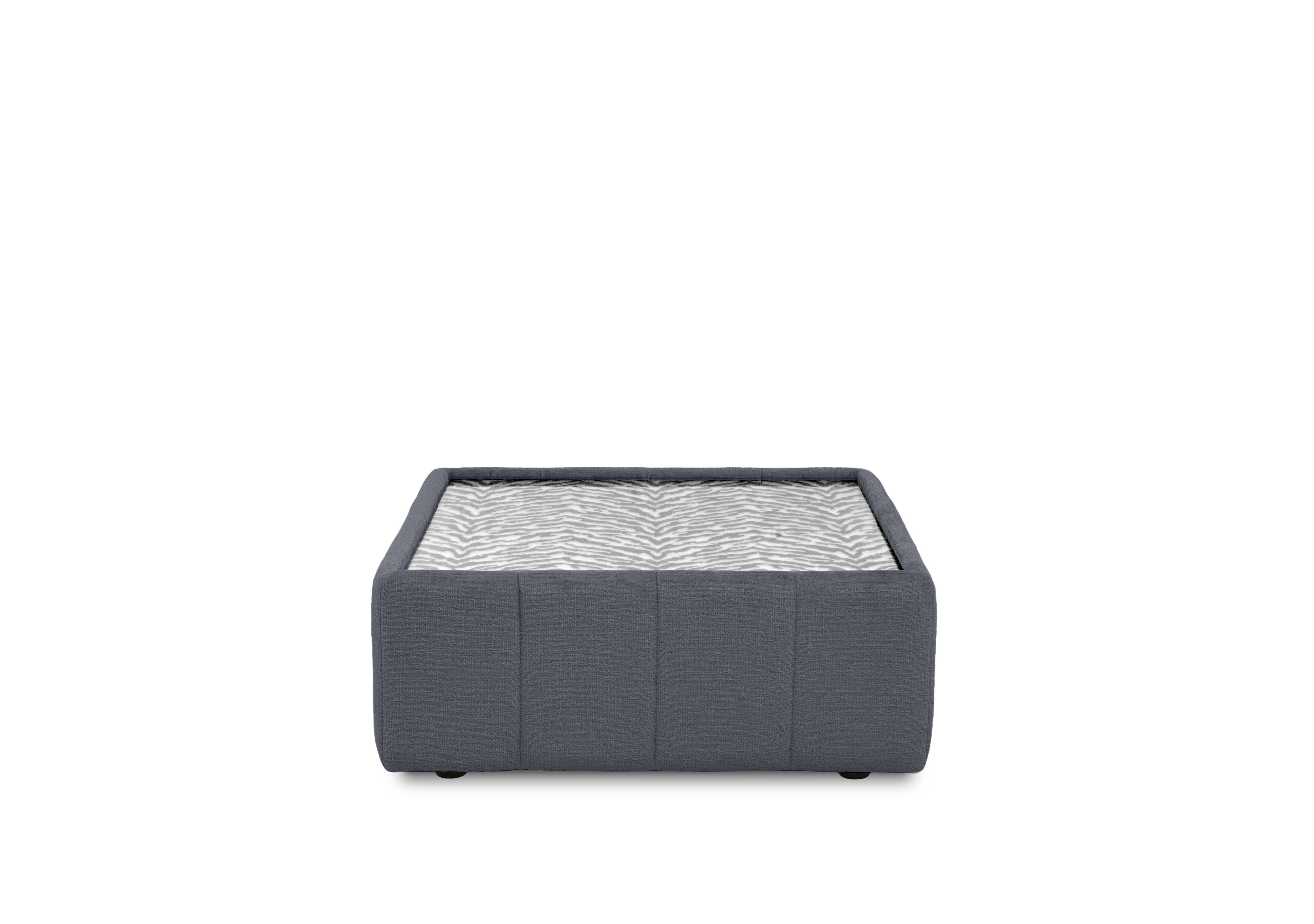 Boujee Square Glass Top Table in Lustro Steel - Zora Silver on Furniture Village